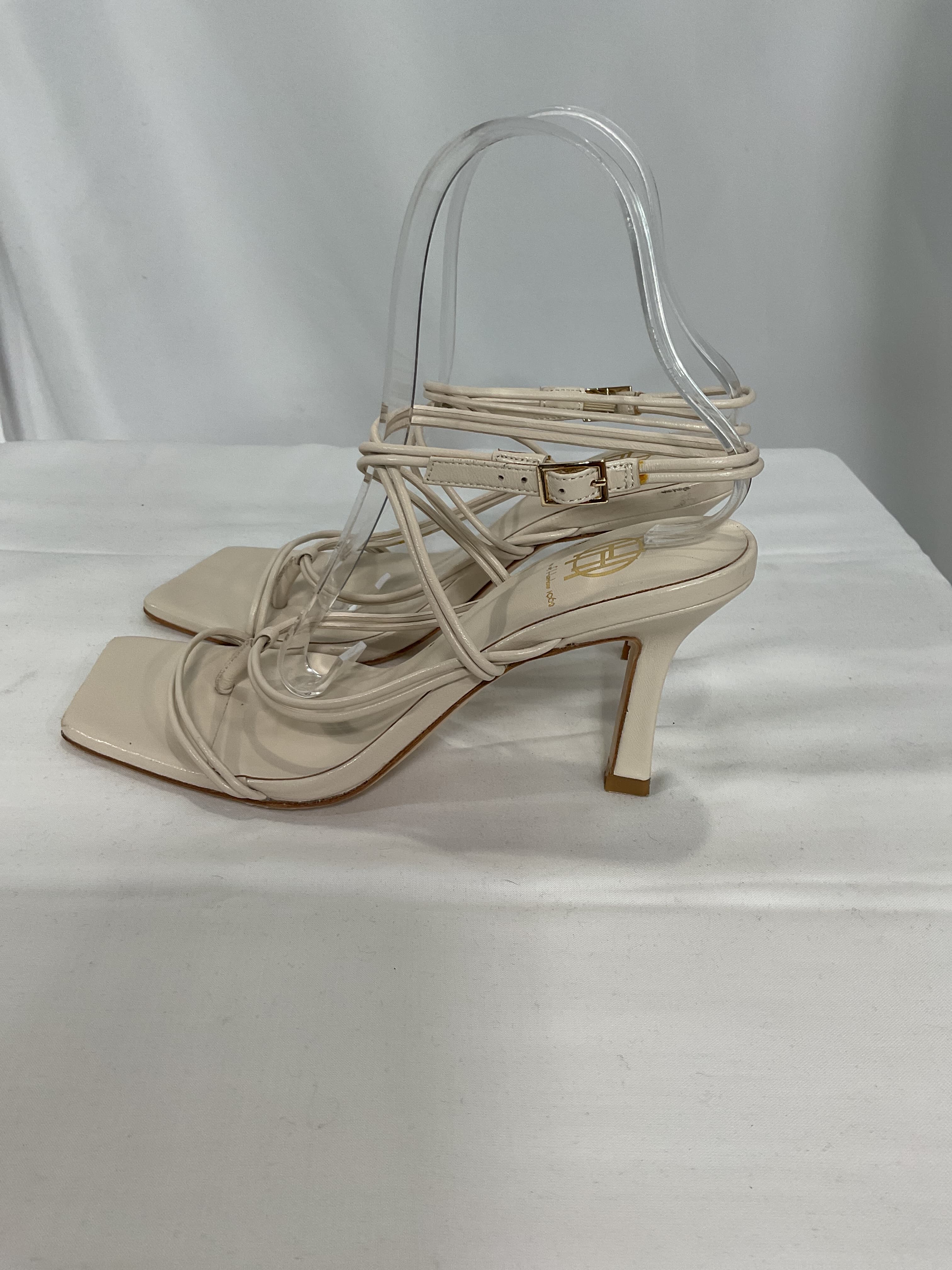 House Of Harlow 1960 X Revolve Sol Ankle Strap In Ivory - Image 3