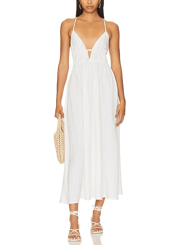 Playa Vista Dress In Cream - Image 1