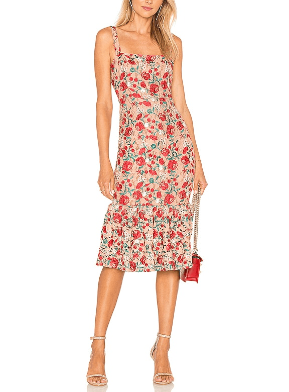 Under The Stars Midi In Dark Nude - Image 1