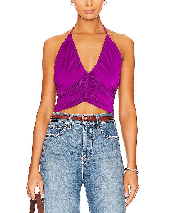 Nikita Top In Dark Violet - Image 1