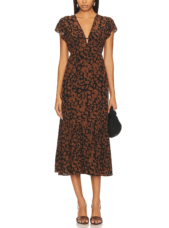 Tina Dress In Garden Silhouette - Image 1