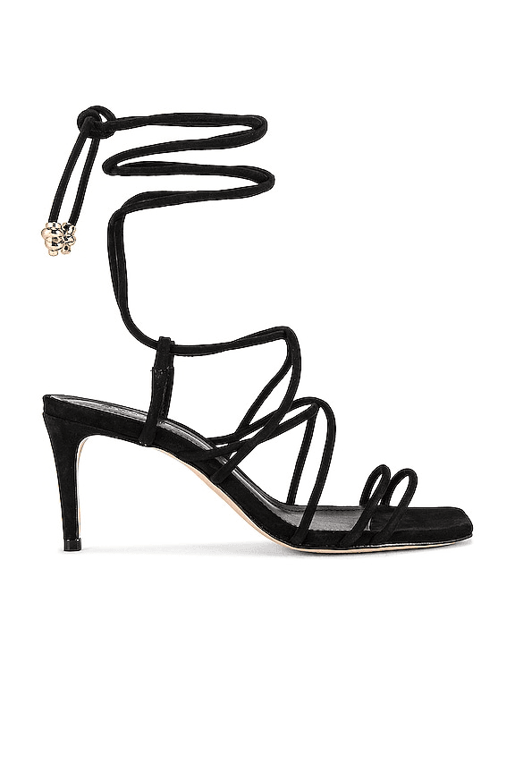 Magdalena Mid Sandal In Black - Image 1