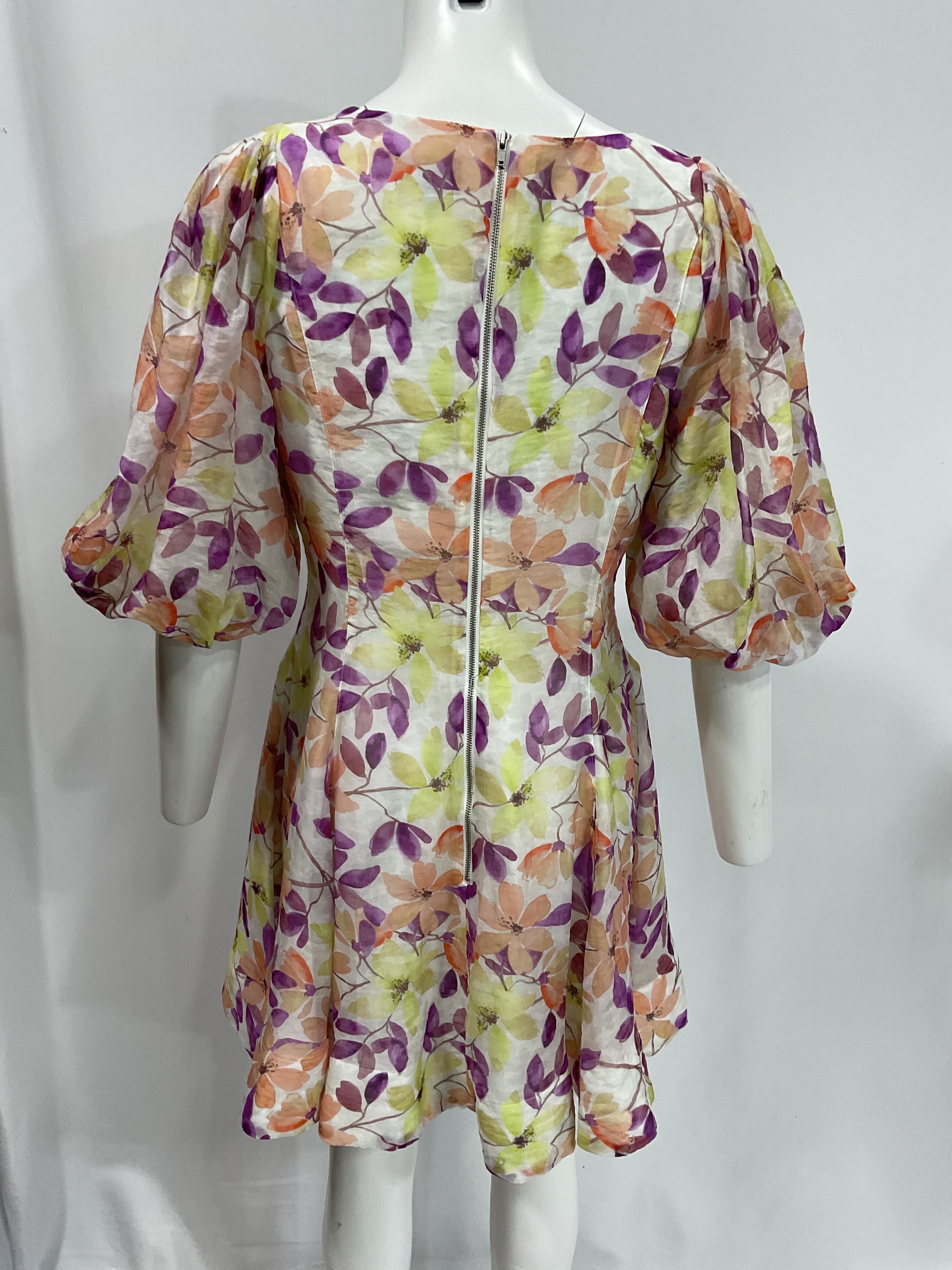 Fleur Mini Dress In Bold Floral - Image 3