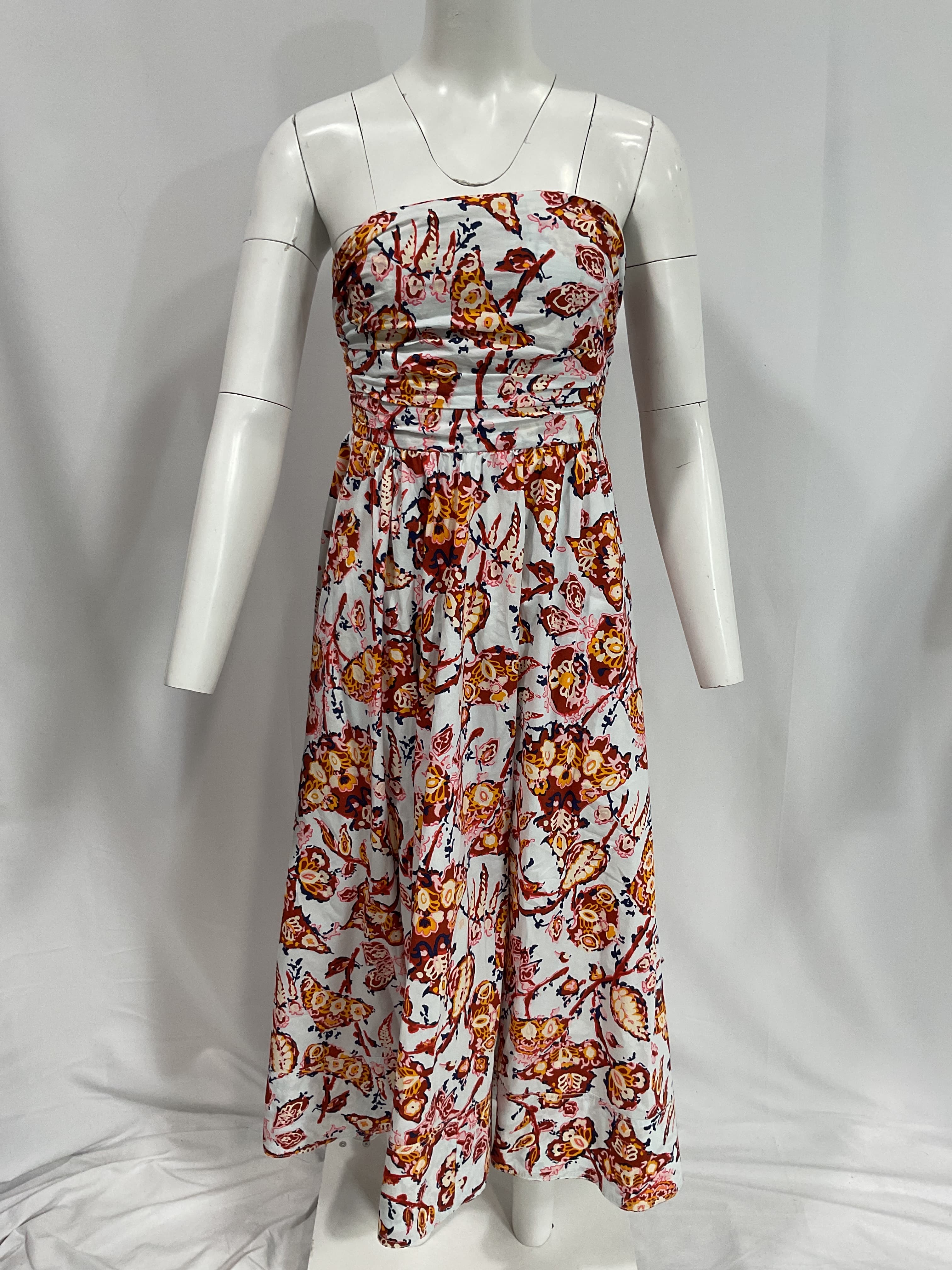 Tate Cotton Printed Midi Dress - Image 4