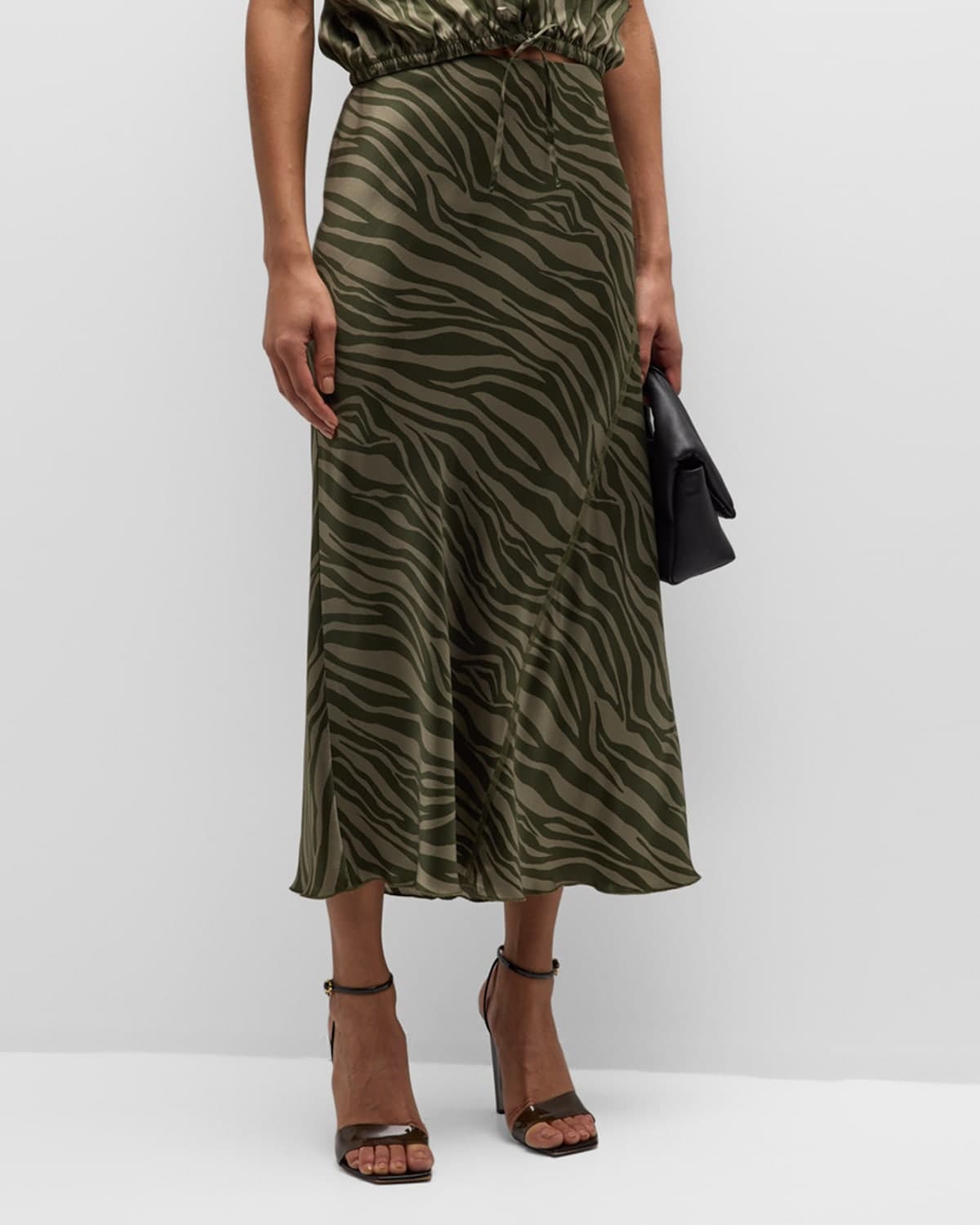 Silk Charmeuse With Zebra St - Image 1