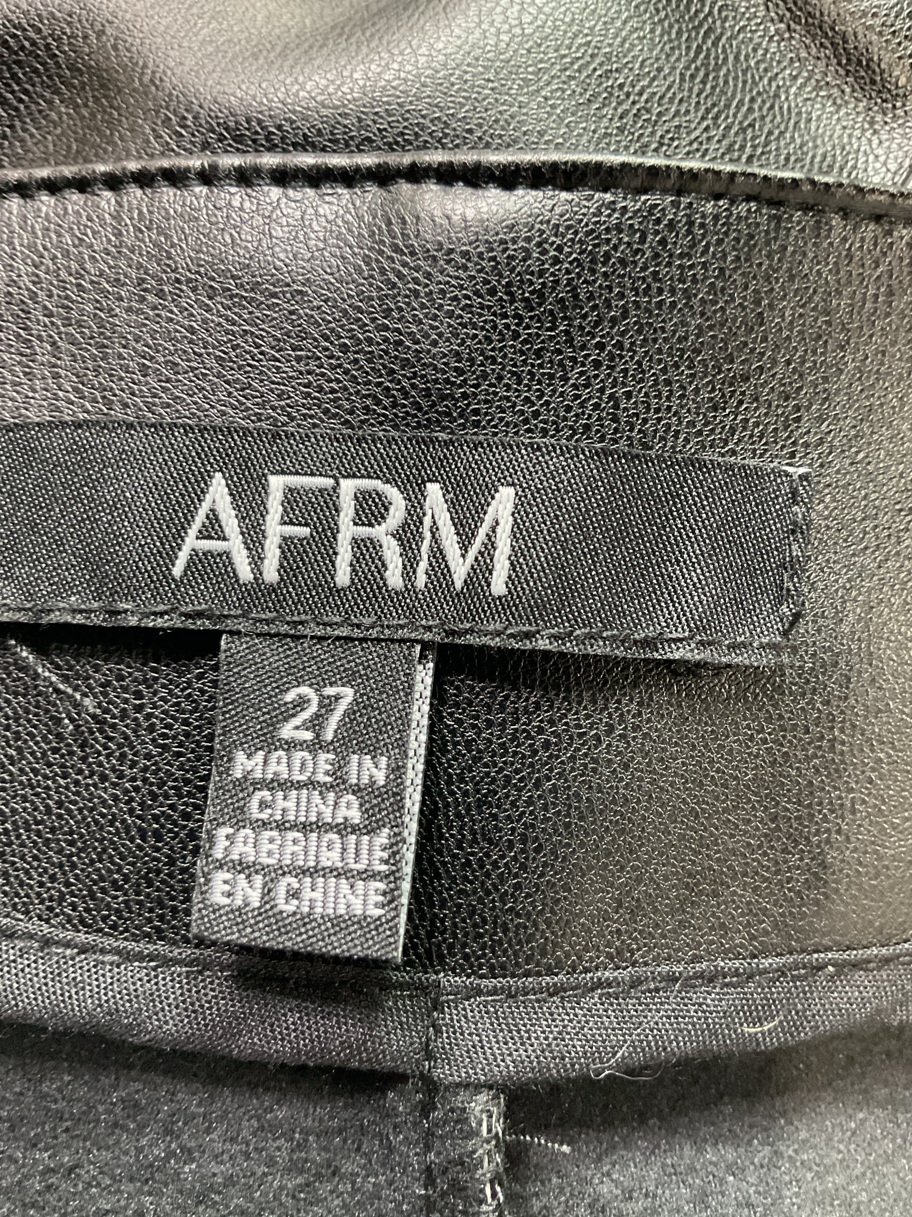 Sigmund Faux Leather Pant In Black - Image 4
