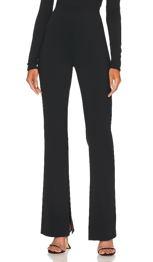 L'academie X Marianna Hewitt Anouka Knit Slim Pant In Black - Image 1