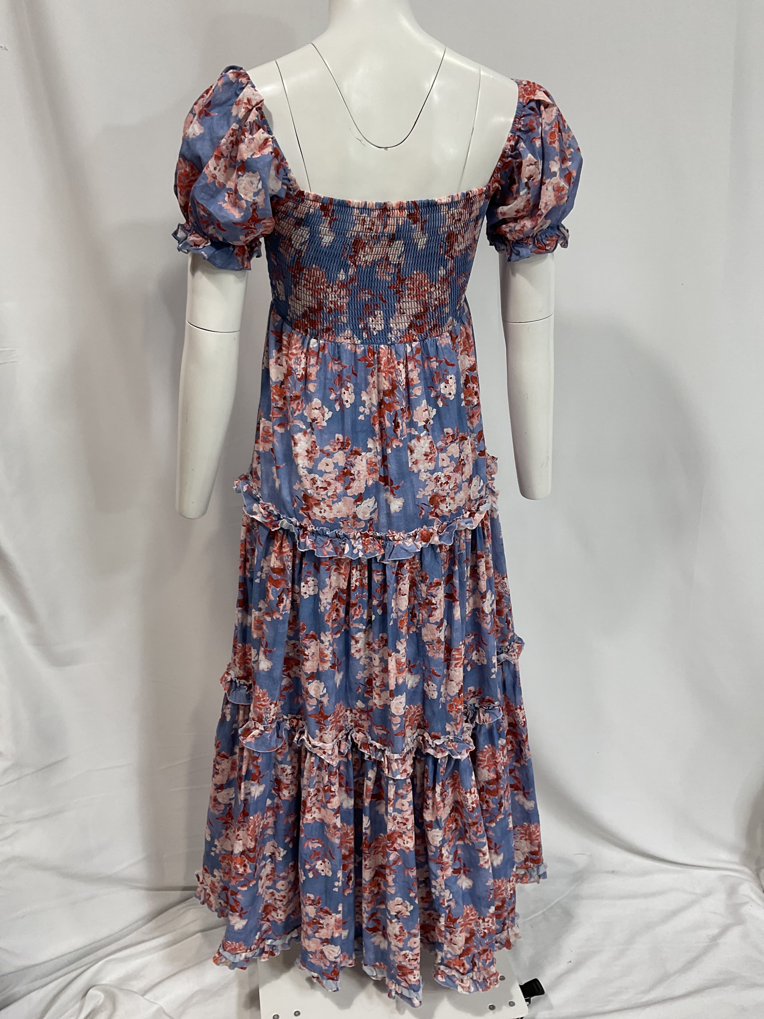 Zuri Gown In Slate Summer Floral - Image 2