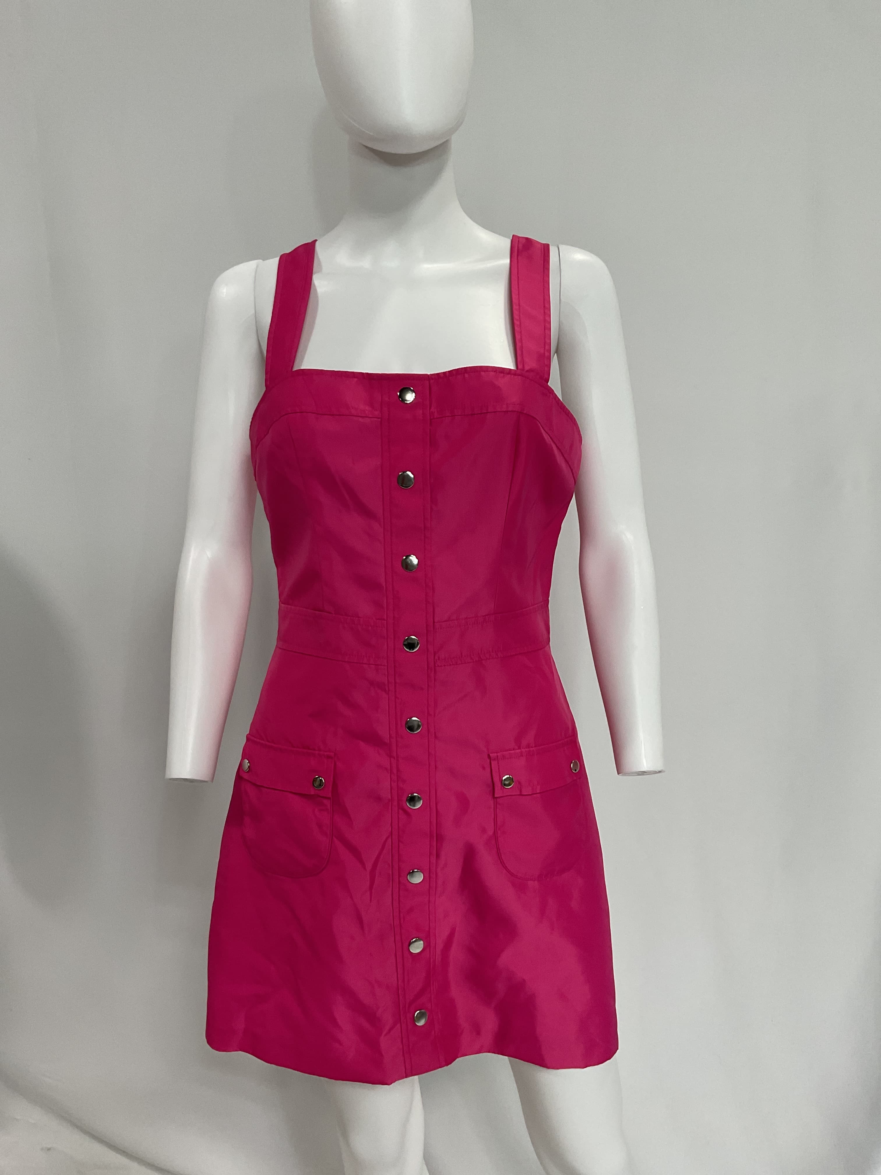 Nylon Archie Mini Dress In French Rose - Image 2