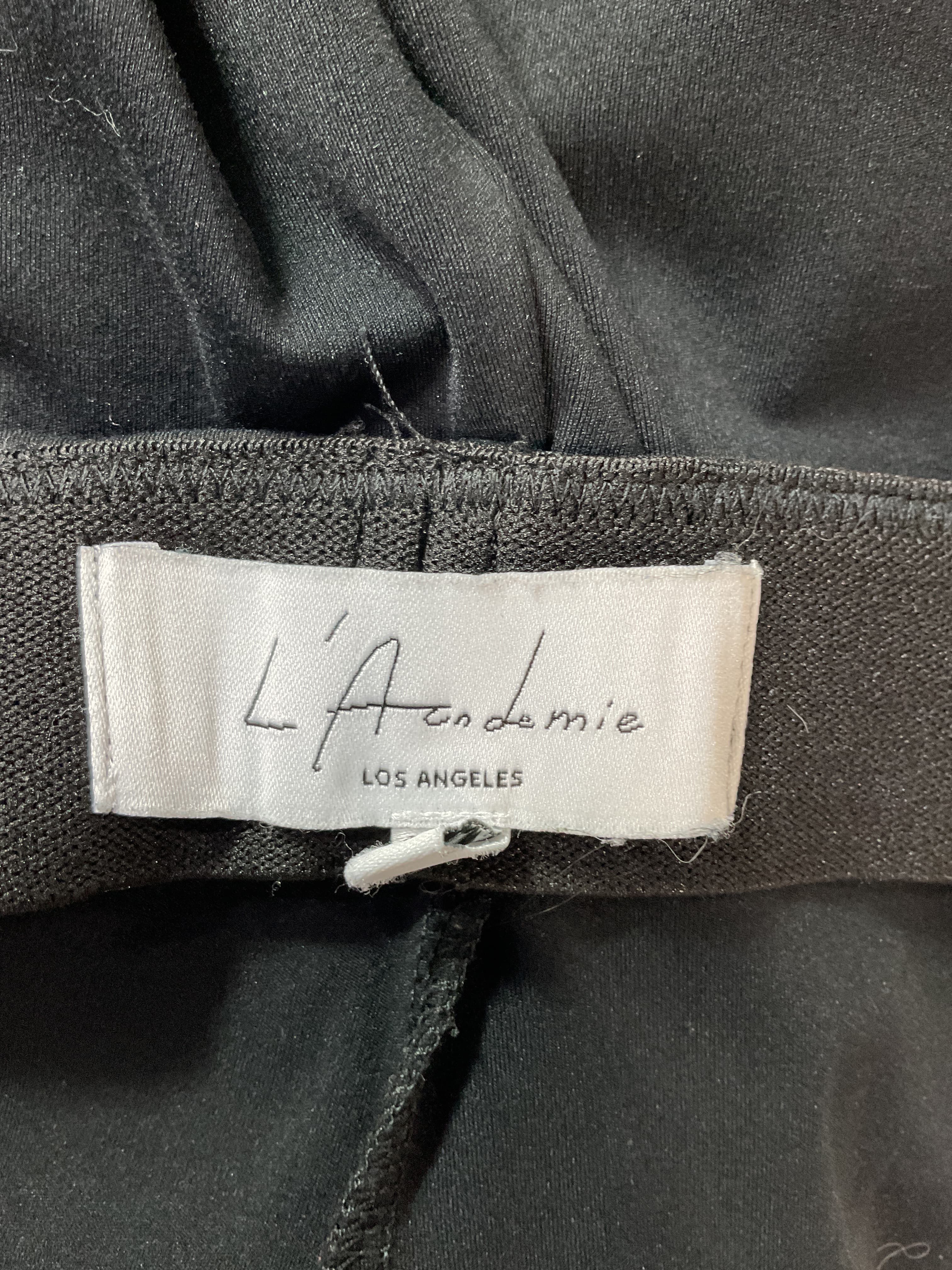 L'academie X Marianna Hewitt Anouka Knit Slim Pant In Black - Image 3