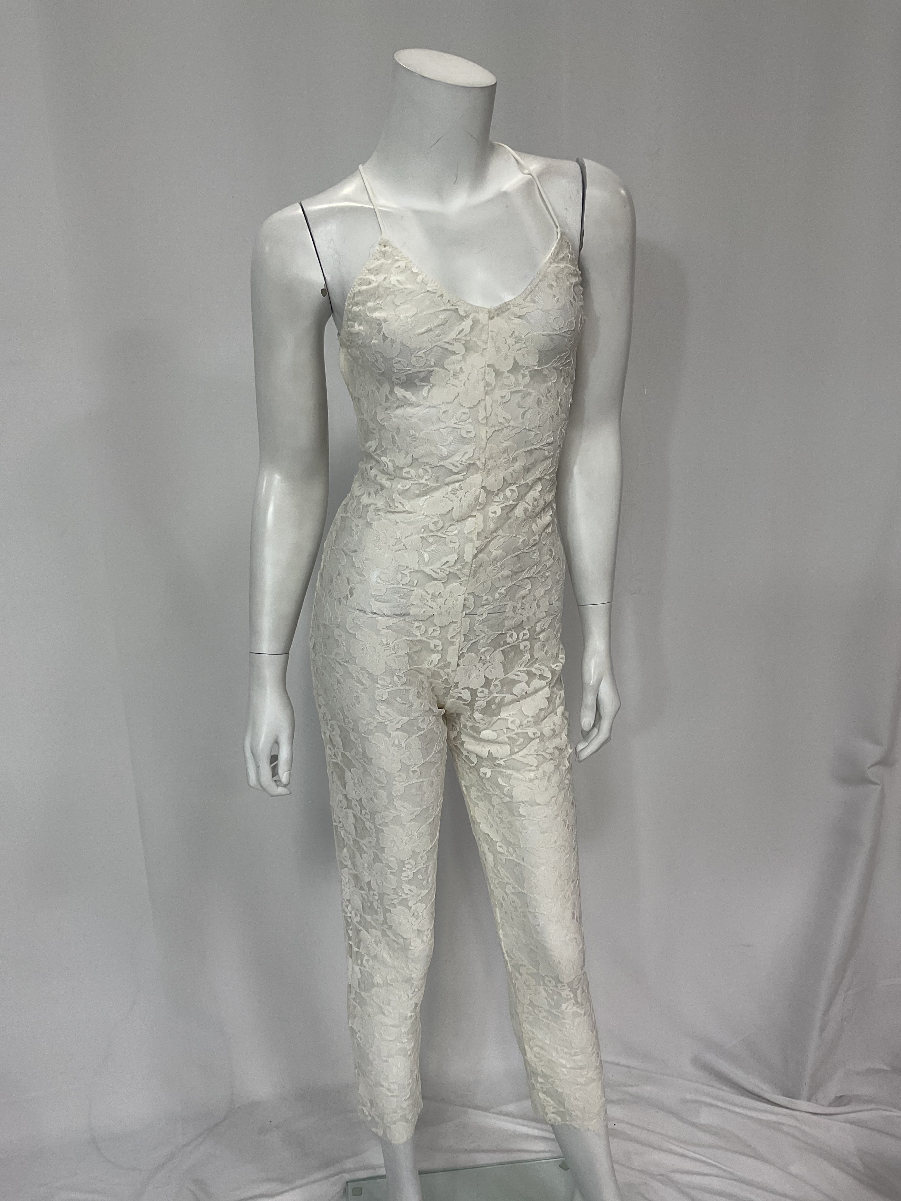 Low Back Fara Slip Jumpsuit In Ivory & Peony - Image 2