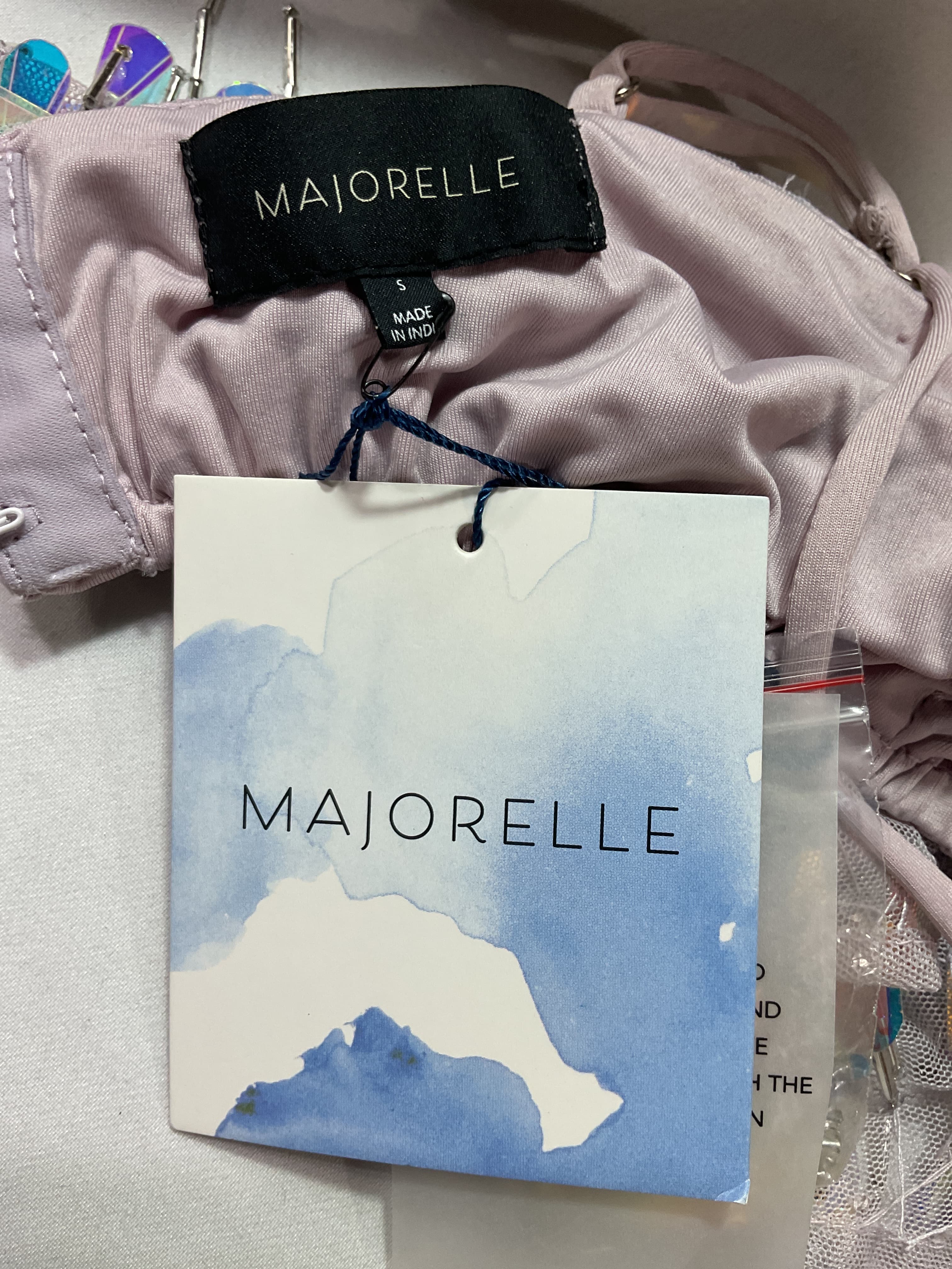 Mallory Embellished Crop Top In Silver - Image 2