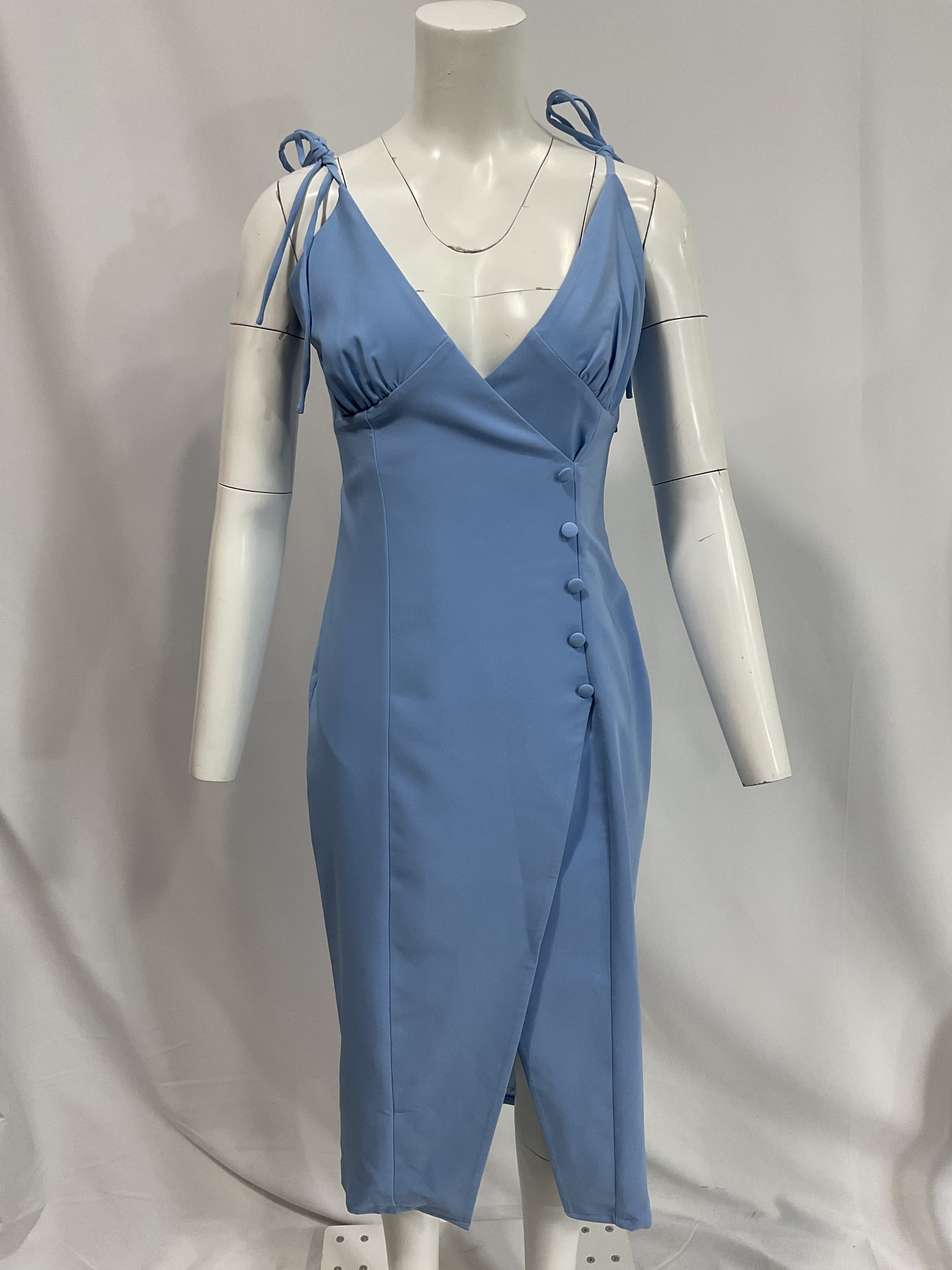 Aaliyah Midi Dress In Periwinkle Blue - Image 2