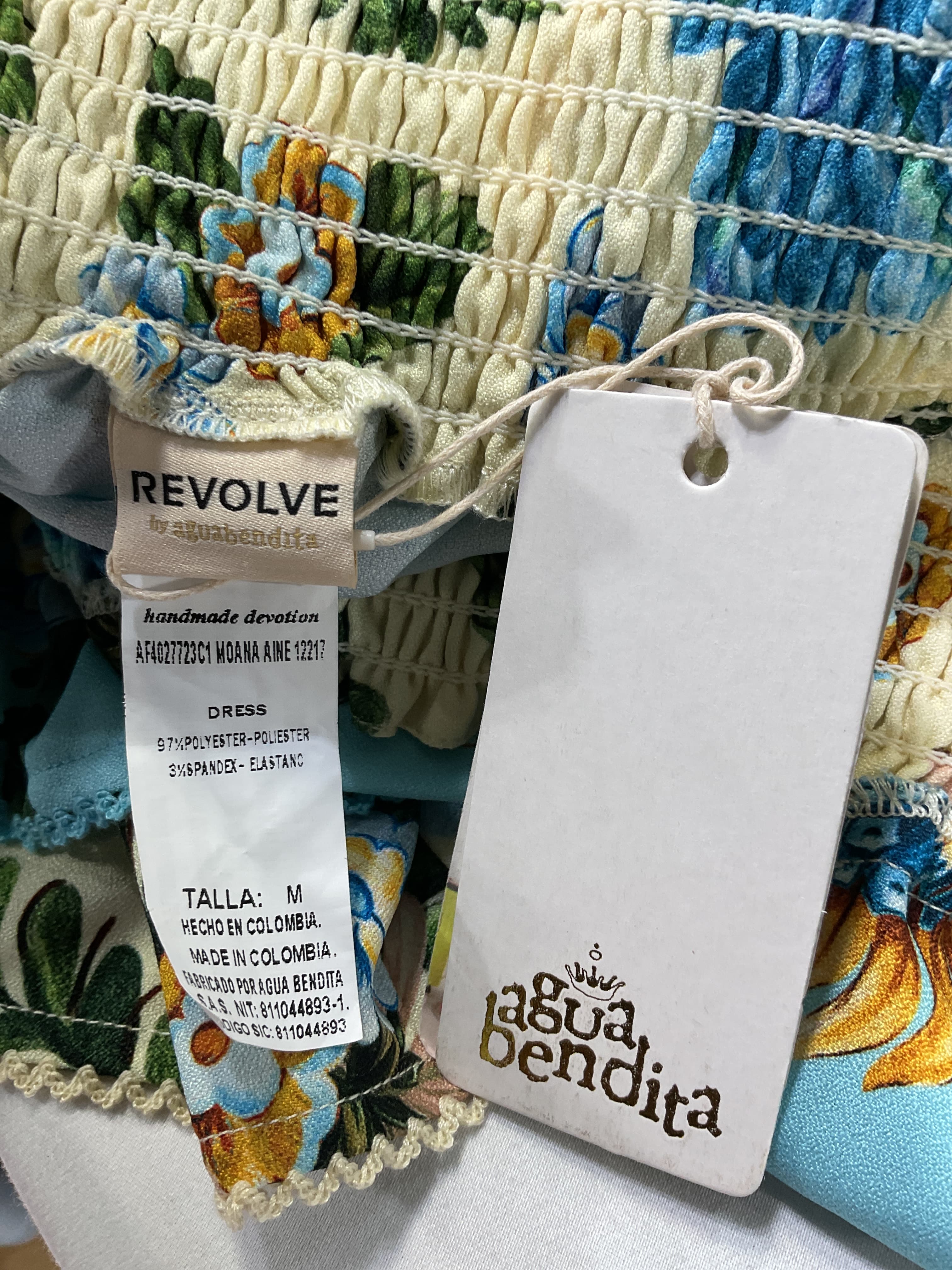 Agua Bendita X Revolve Moana Dress In Blue Floral - Image 2