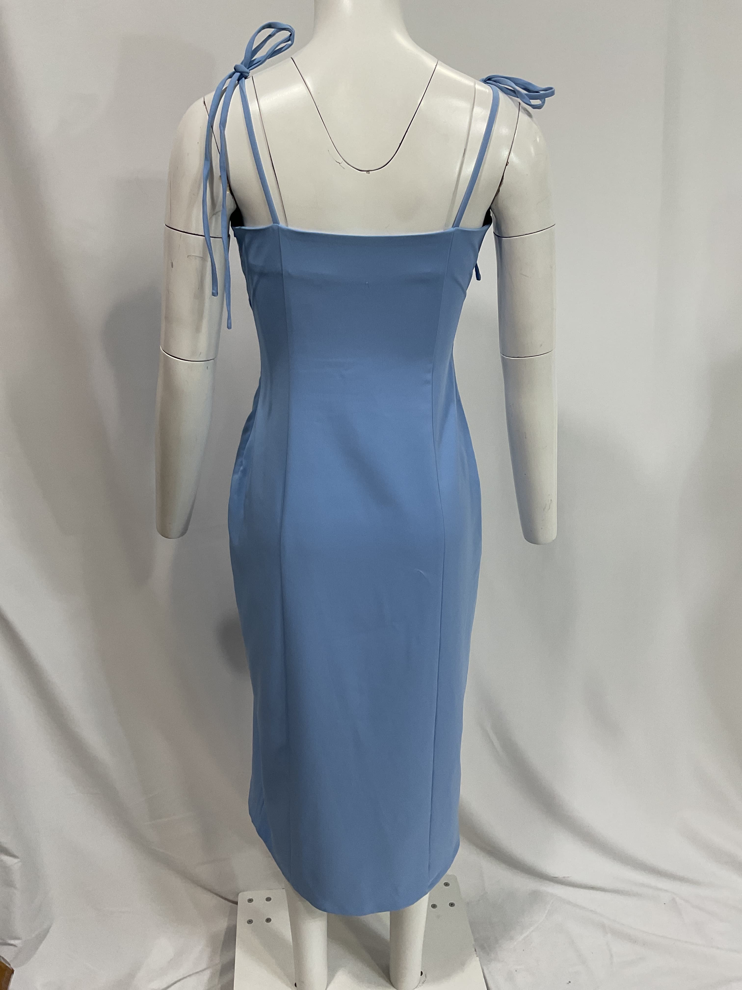 Aaliyah Midi Dress In Periwinkle Blue - Image 4