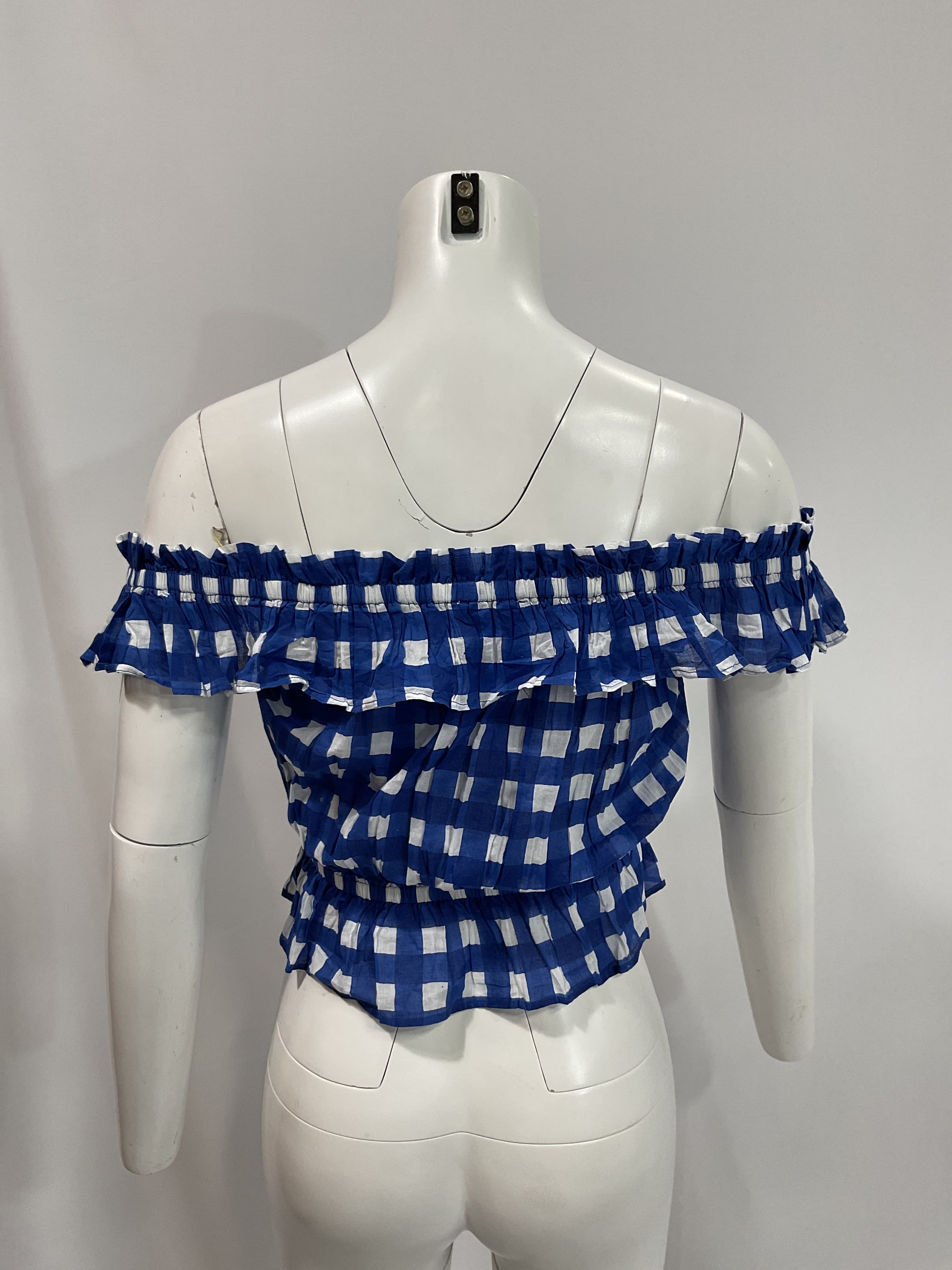 Annalise Top In Painterly Gingham - Image 2