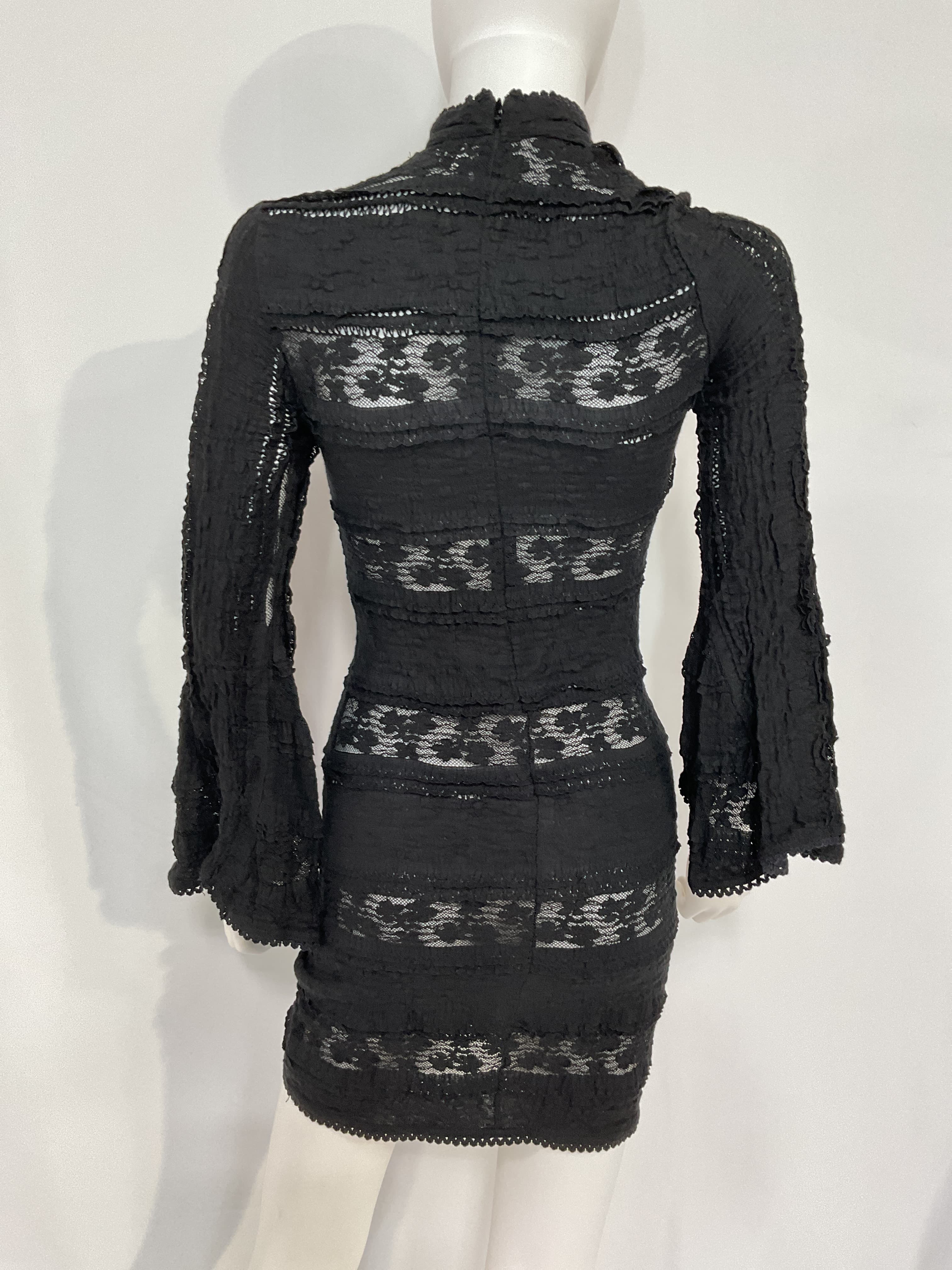 Adara Short Dress In Black - Image 2