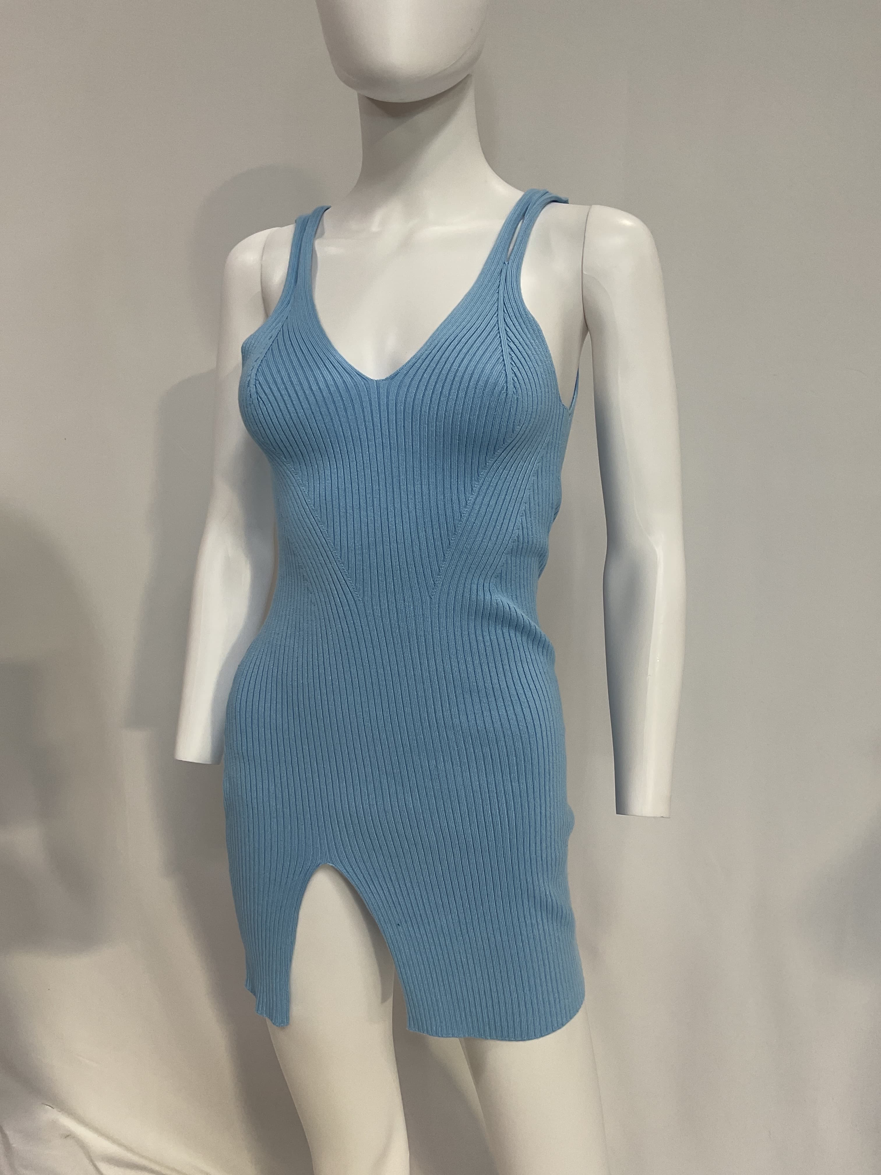 Yara Dress In Sky Blue - Image 3