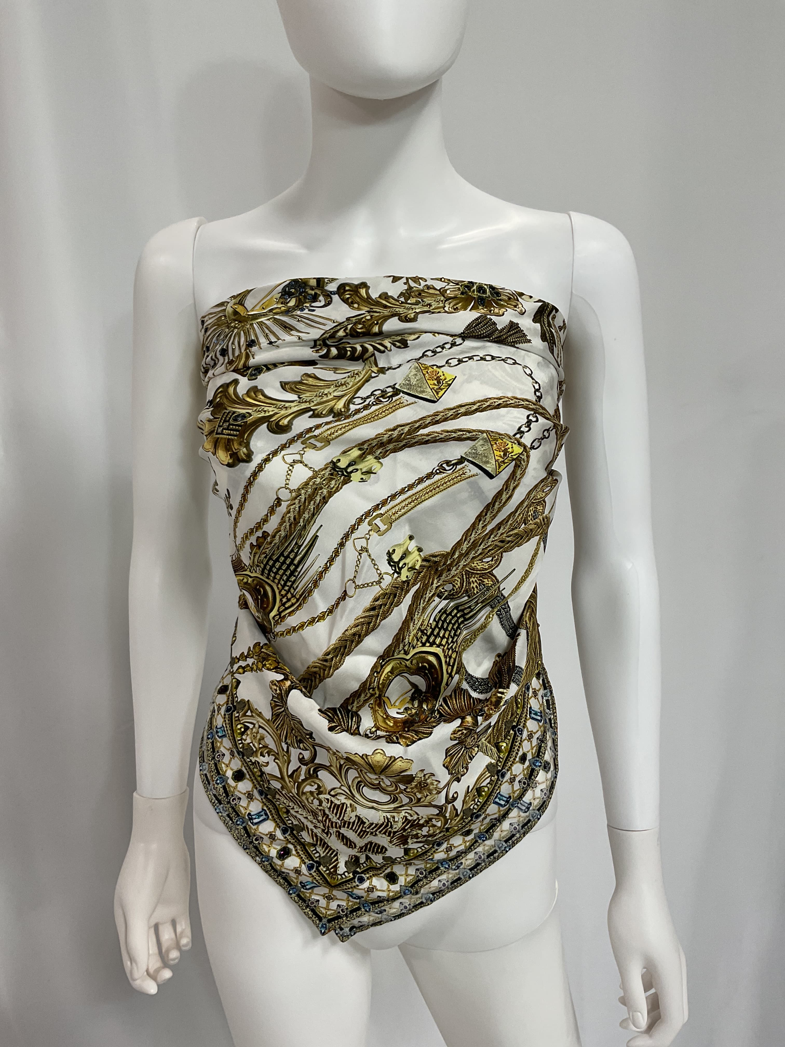 Large Square Scarf In Road To Richesse - Image 3