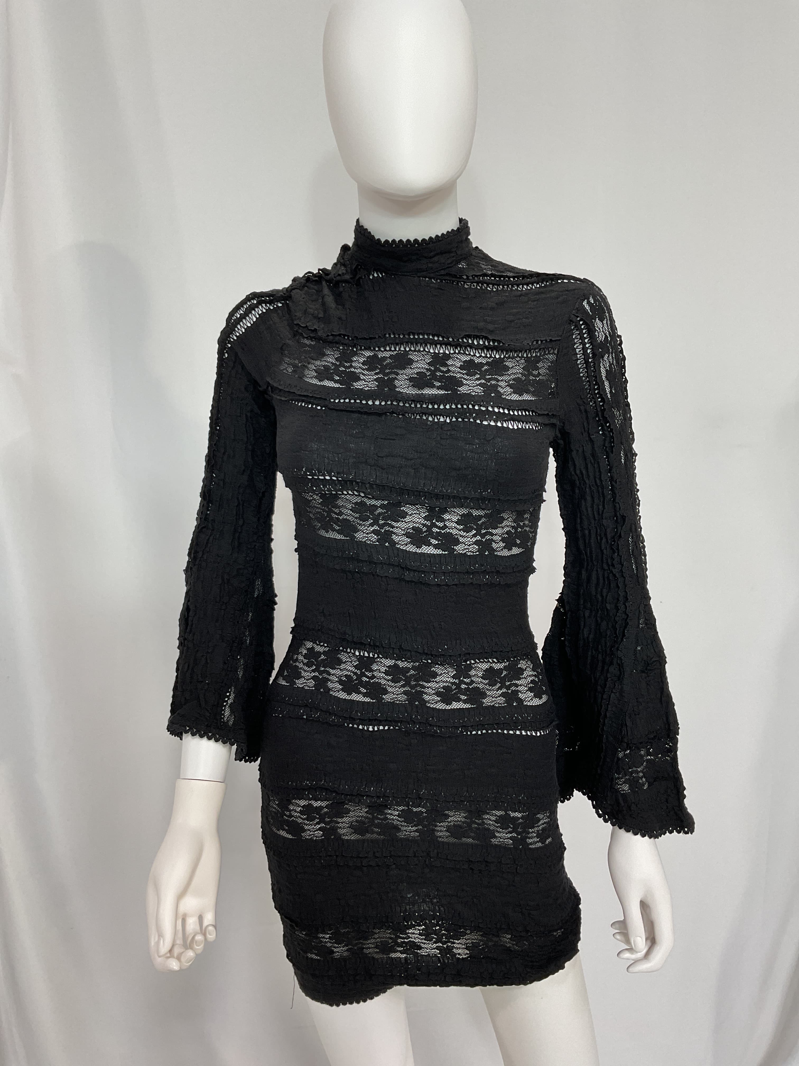 Adara Short Dress In Black - Image 3