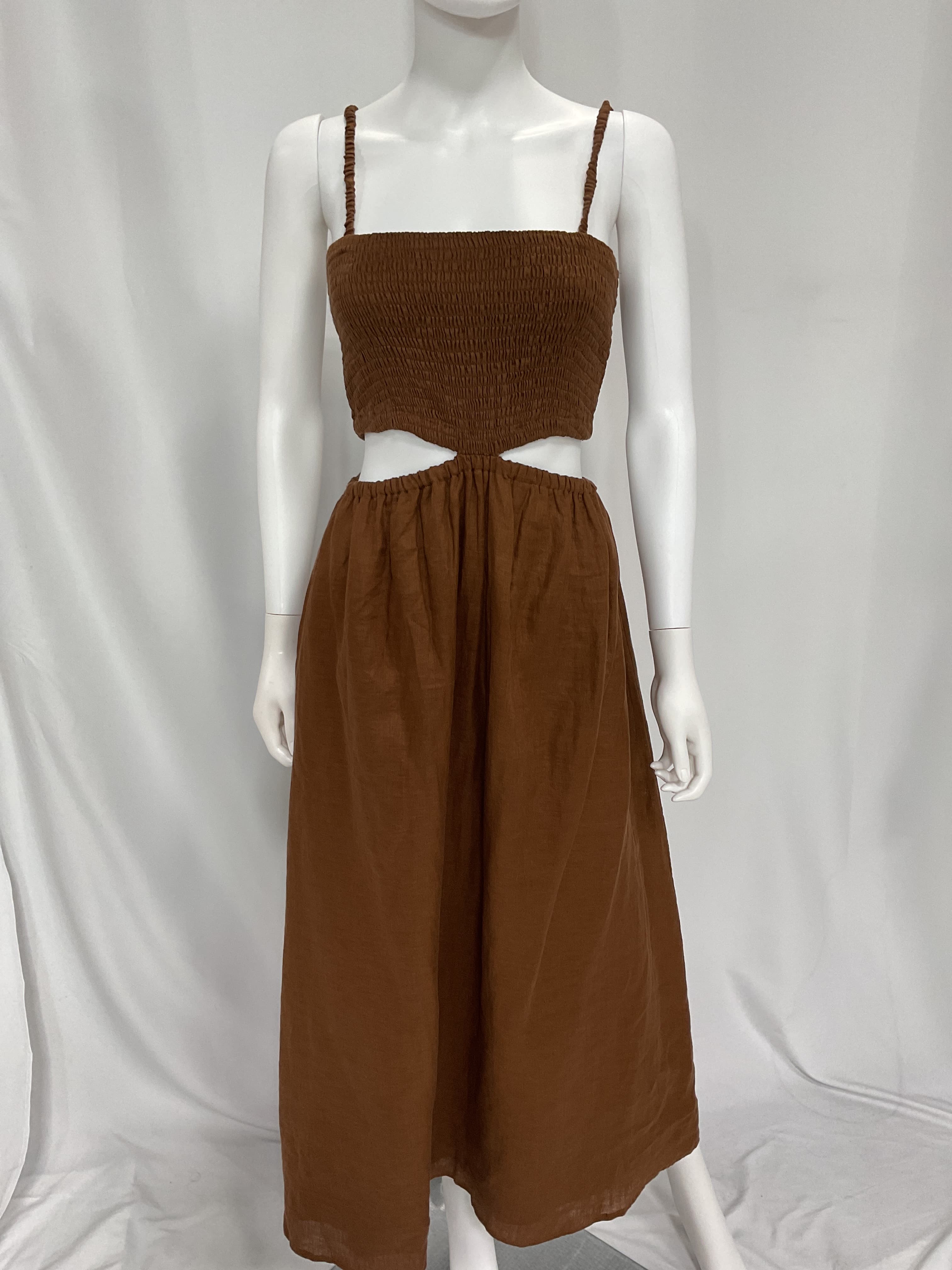 Tayari Midi Dress In Cinnamon - Image 3