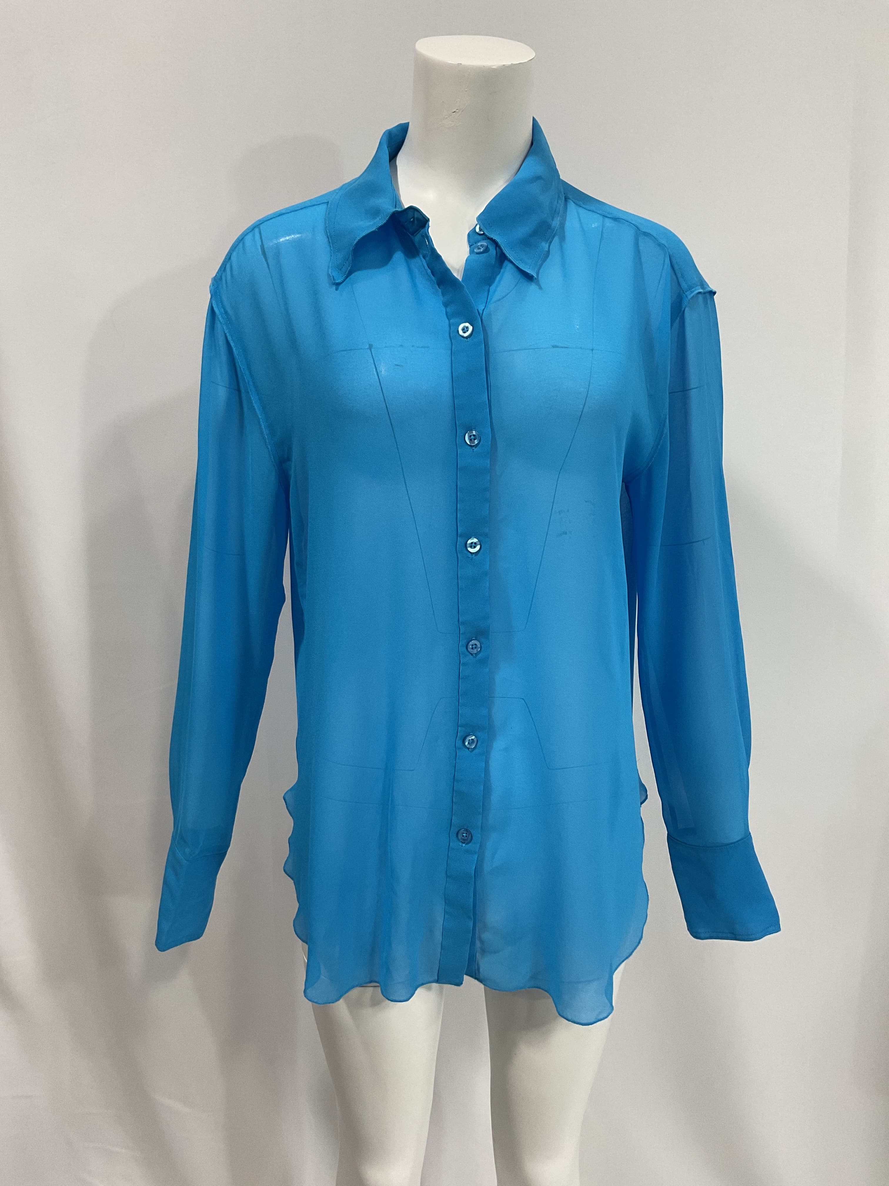 Lenae Shirt In Baltic Blue - Image 3
