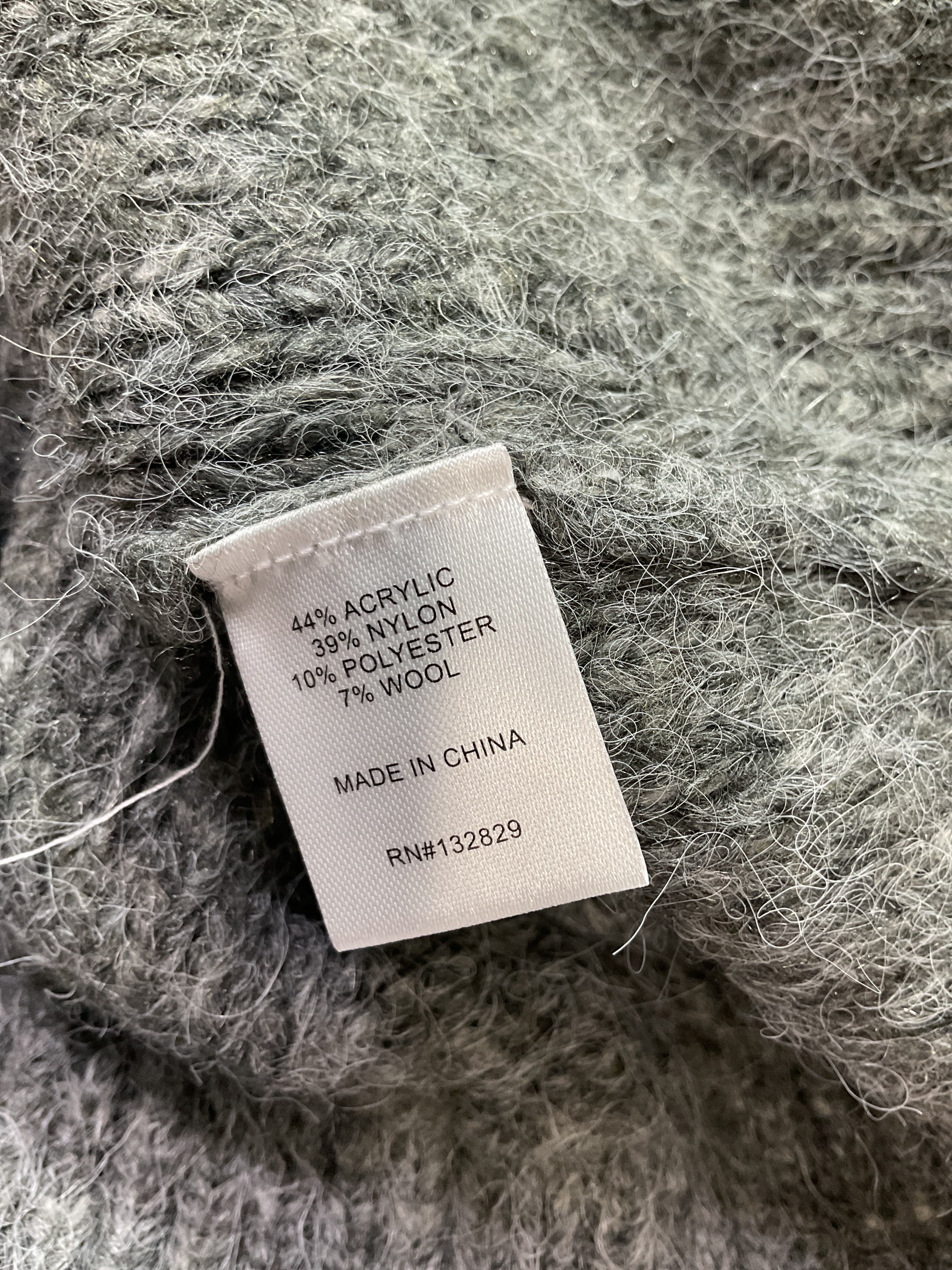 Adria Cable Sweater In Charcoal Grey - Image 4