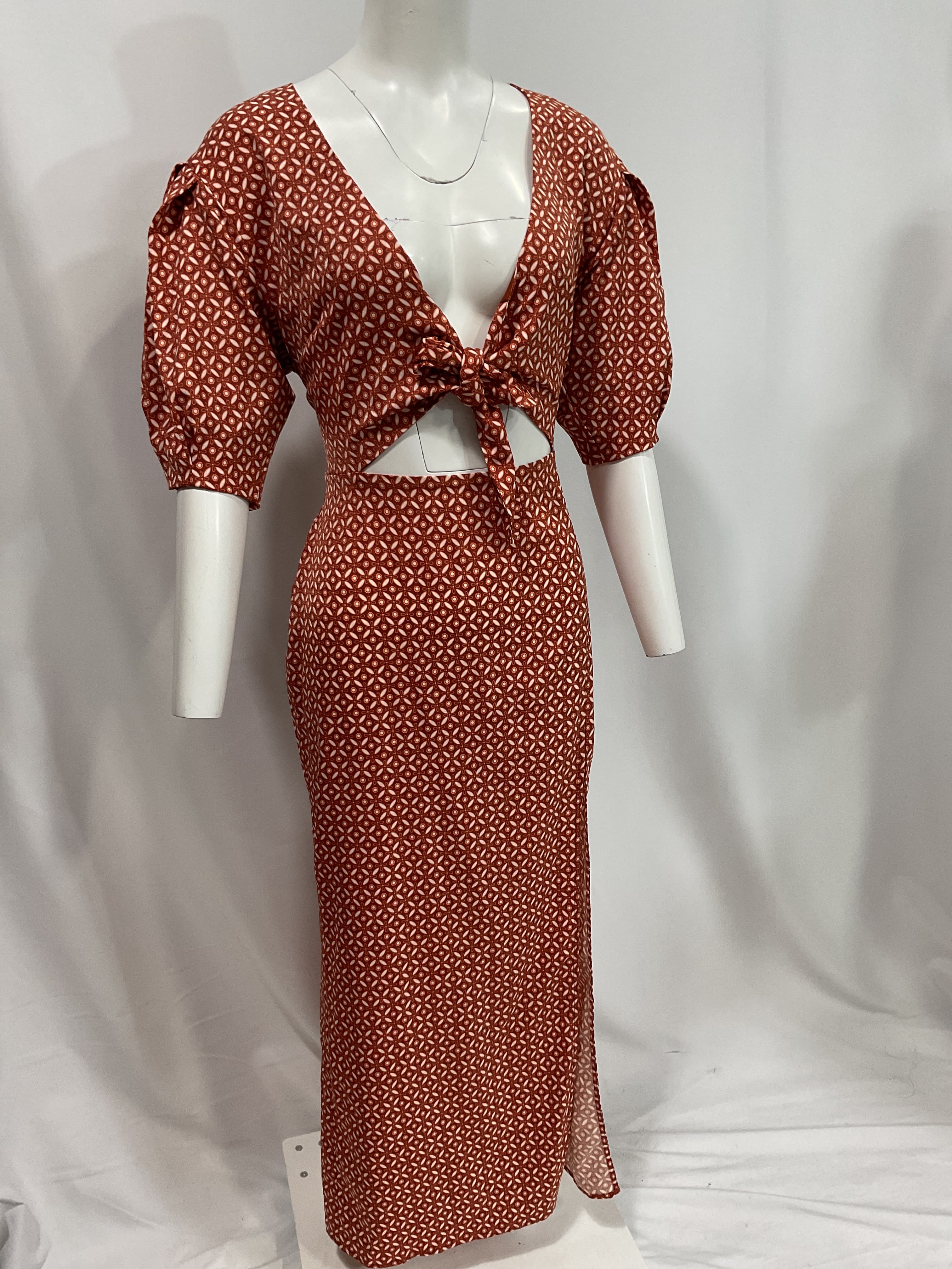 House Of Harlow 1960 X Revolve Vincenza Maxi Dress In Geo Tile Print - Image 3