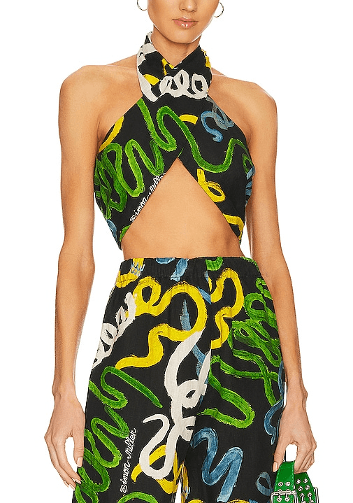 Dotta Top In Snake Pit Print - Image 1