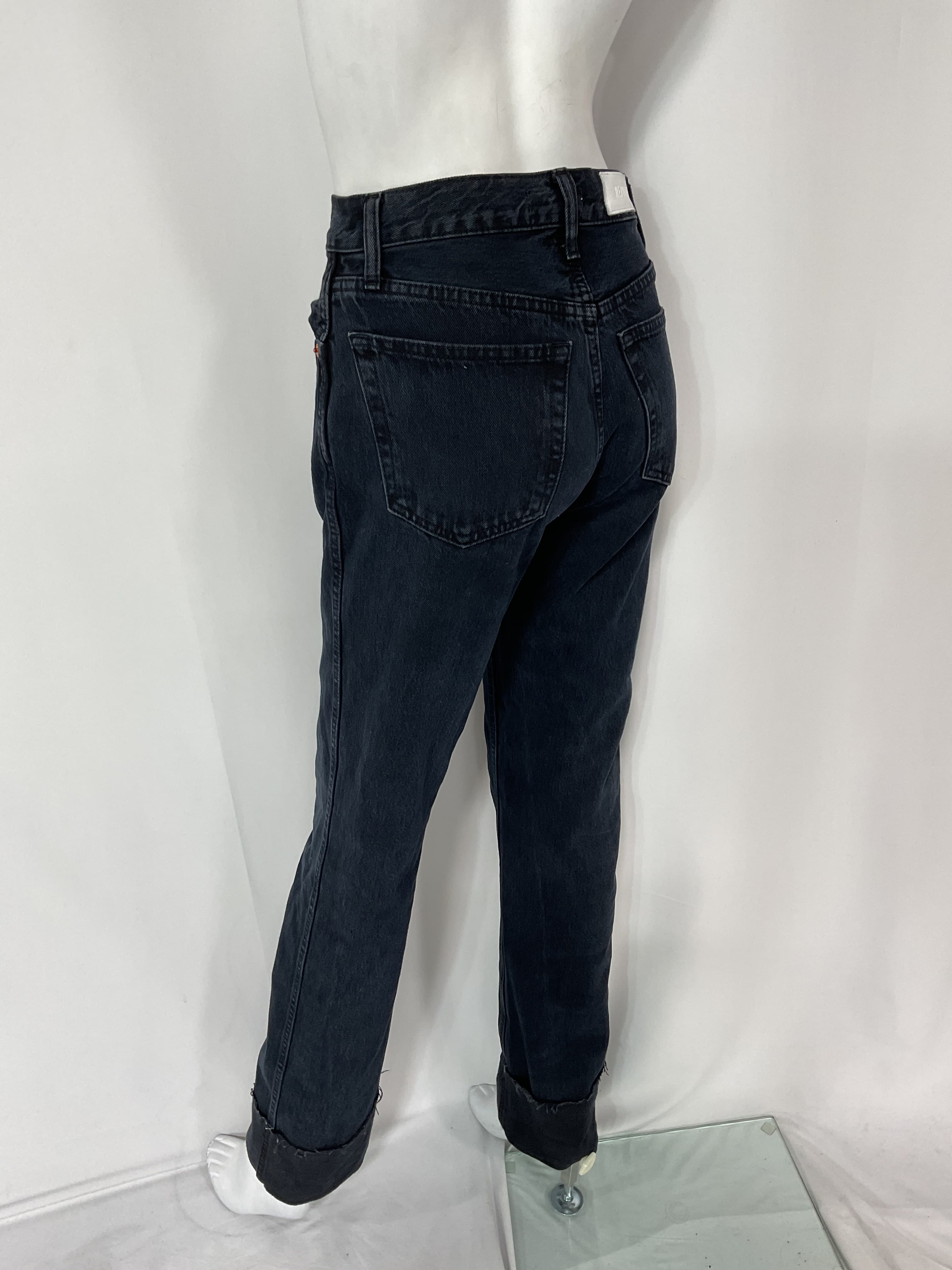 High Rise Loose Long In Blacken Blue - Image 2
