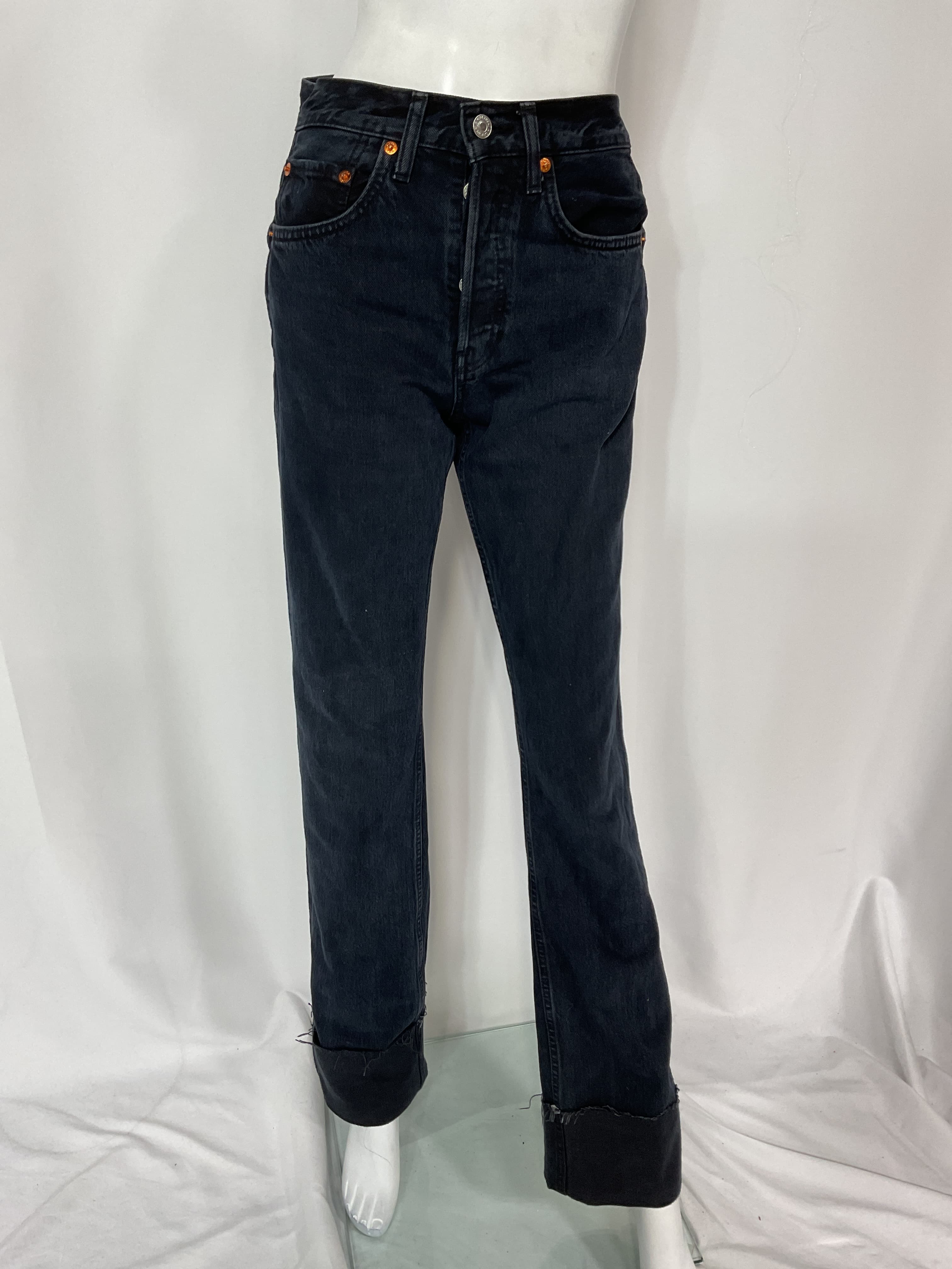 High Rise Loose Long In Blacken Blue - Image 3