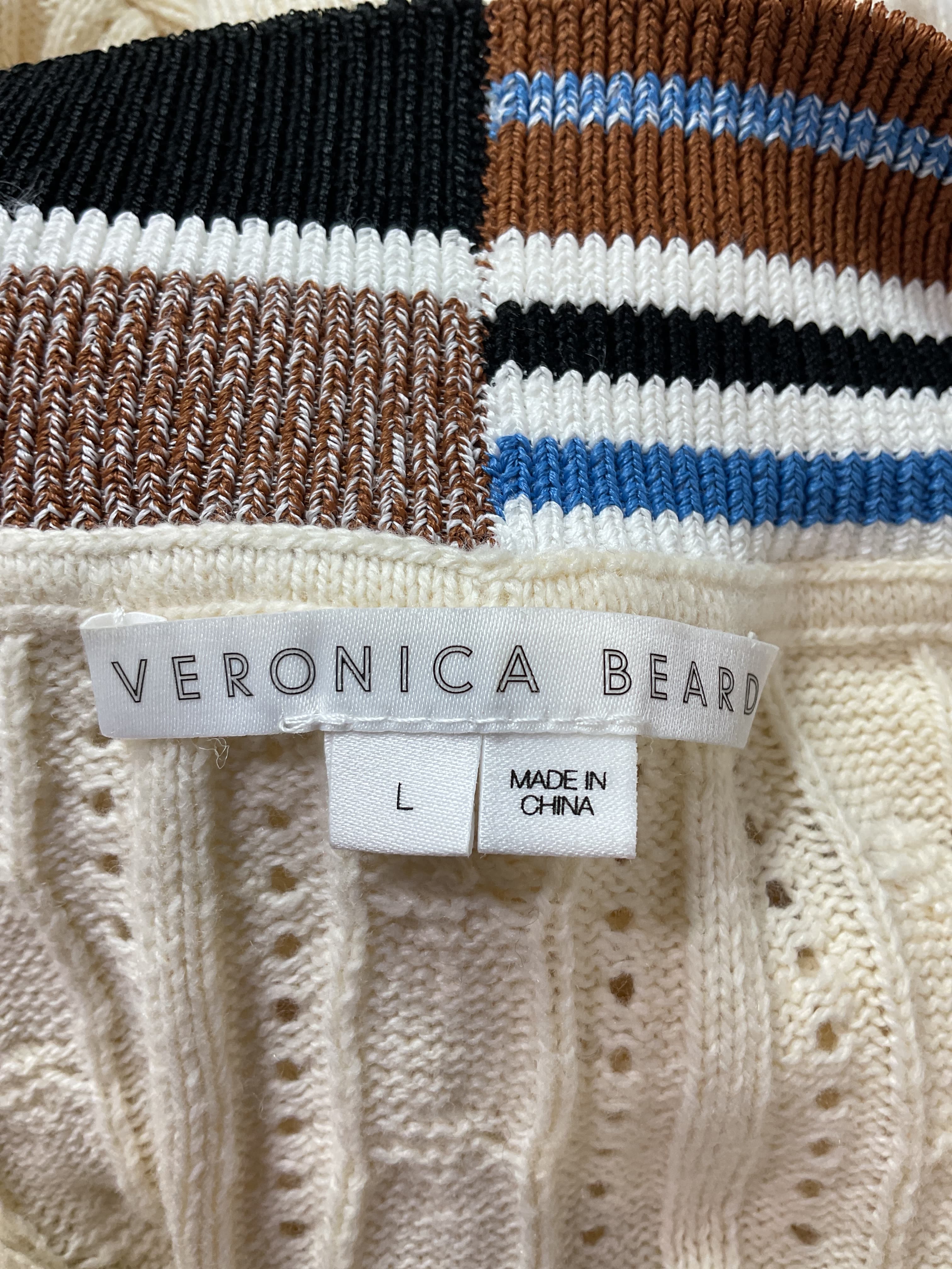 Rory V-Neck Pullover In Ivory - Image 3