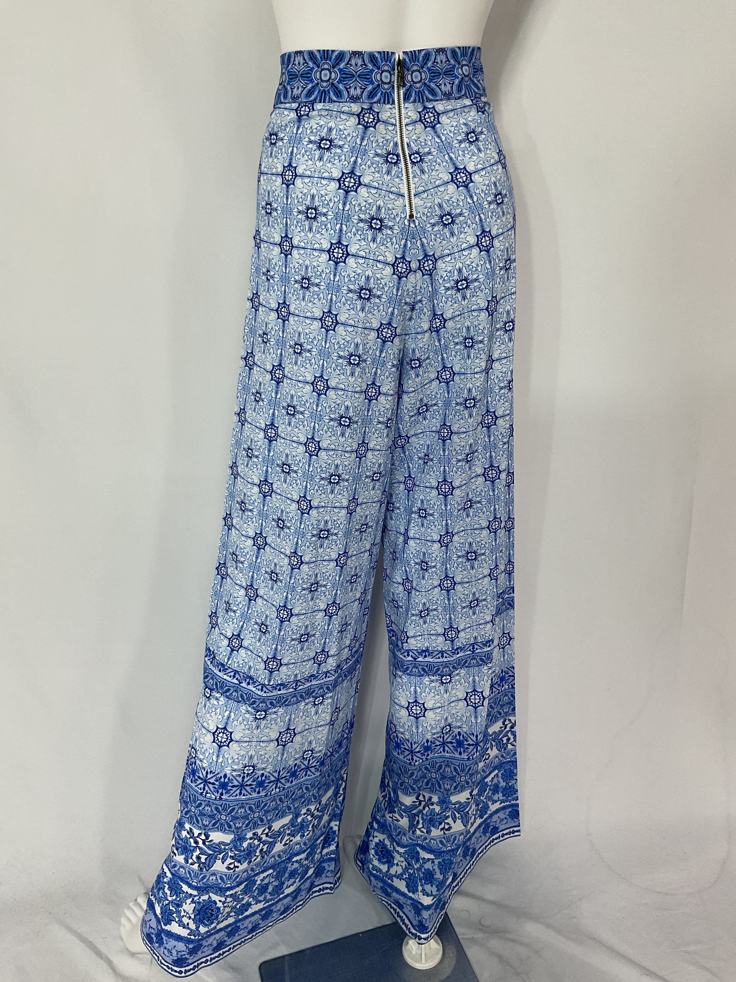 Athena Wide Leg Pant In Greek Tile - Image 4