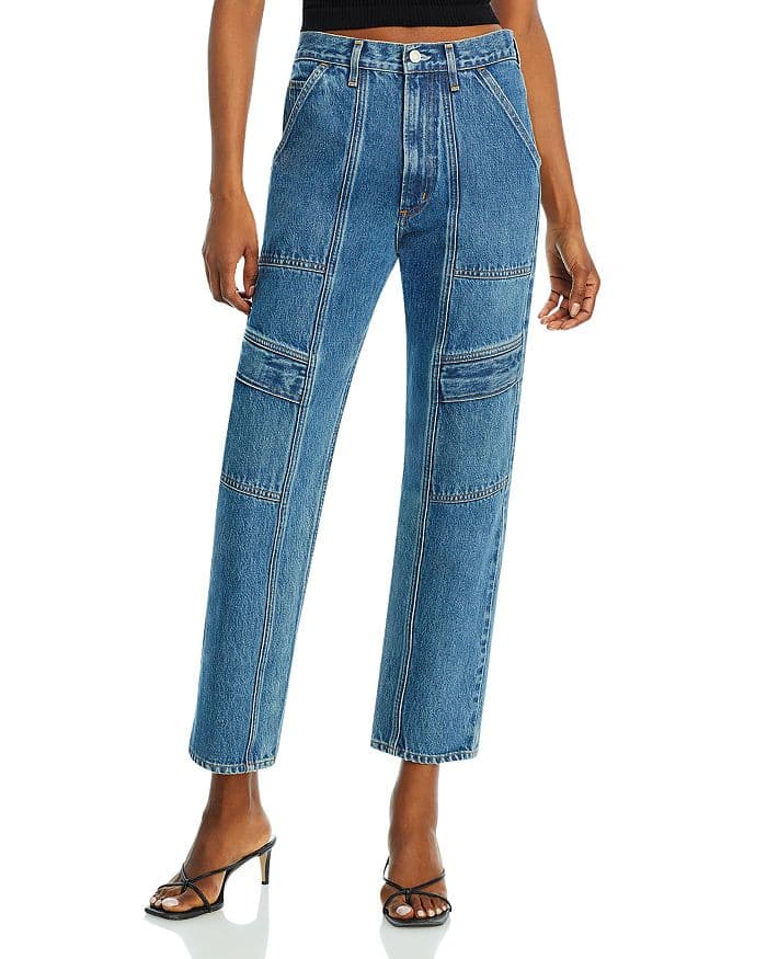 Cooper Cargo High Rise Ankle Straight Jeans - Image 1