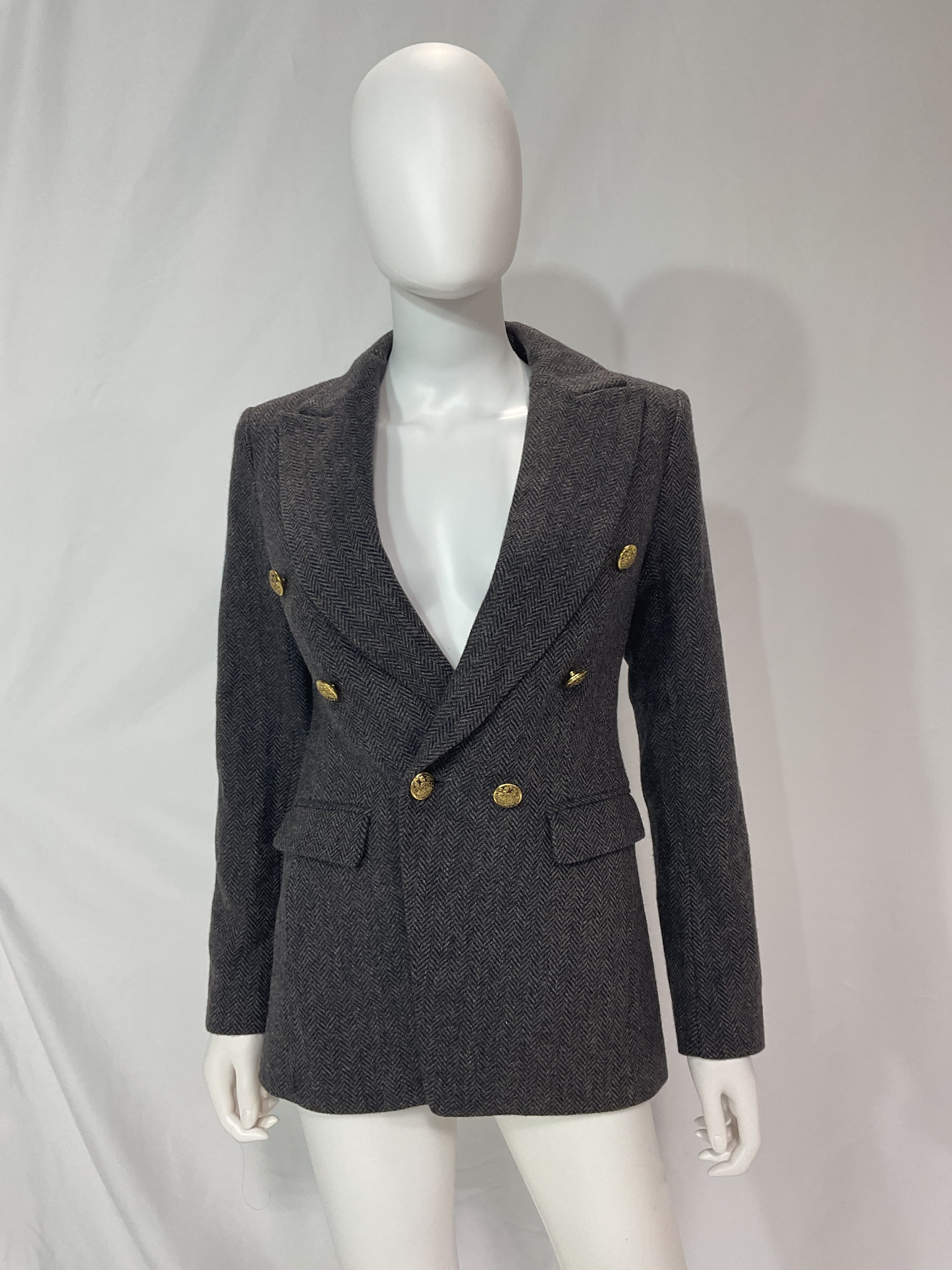 Jovena Italian Herringbone Blazer - Image 2