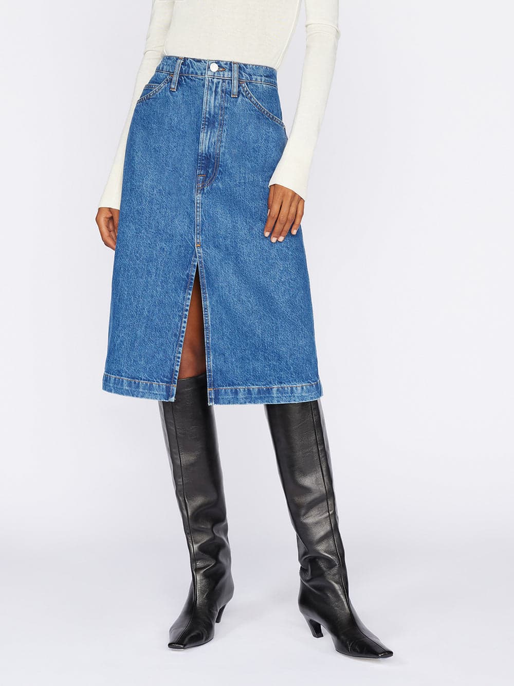 Midi Slit Skirt - Image 1