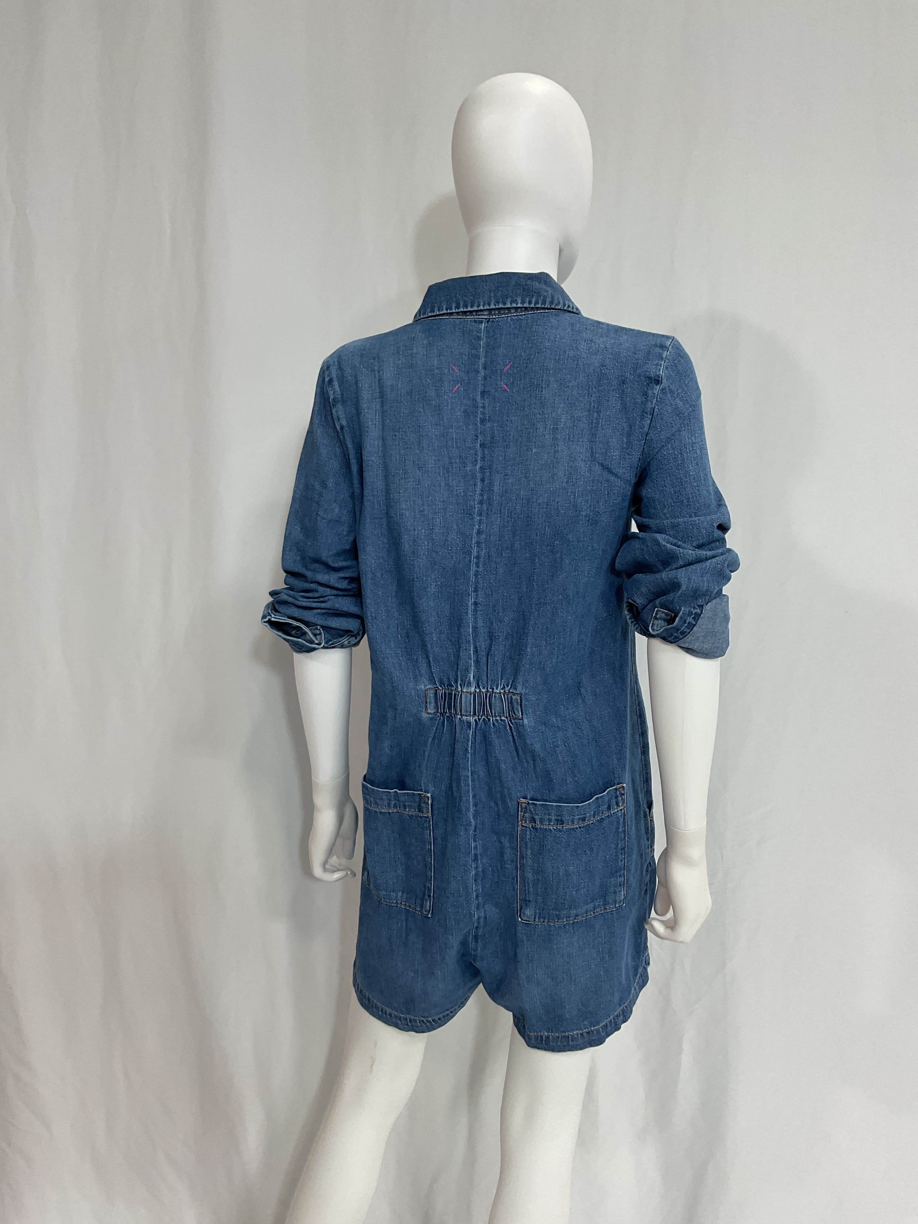 The Denim Utility Romper - Image 3