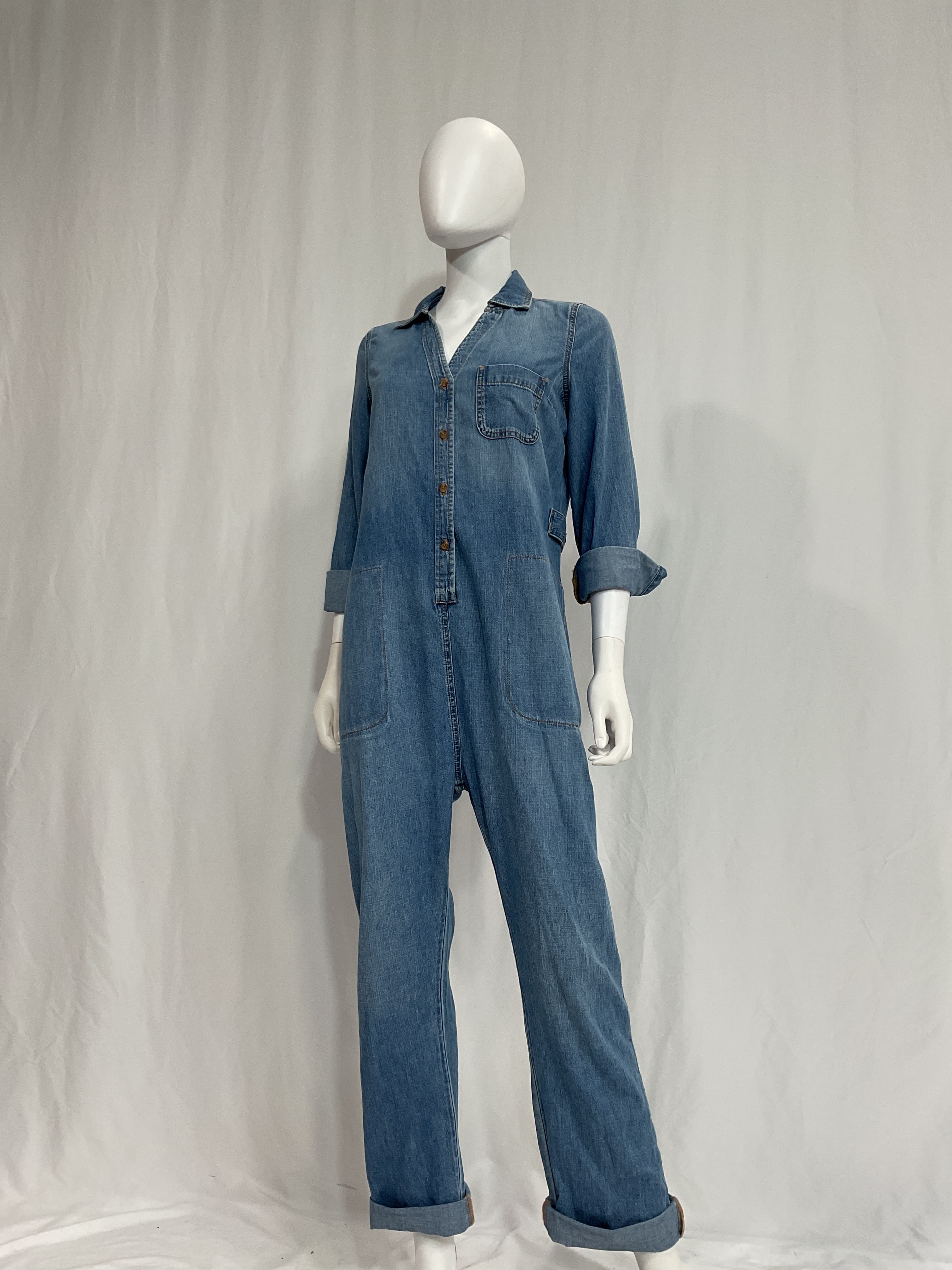 The Everyday Nursing Denim Jumpsuit - Image 2