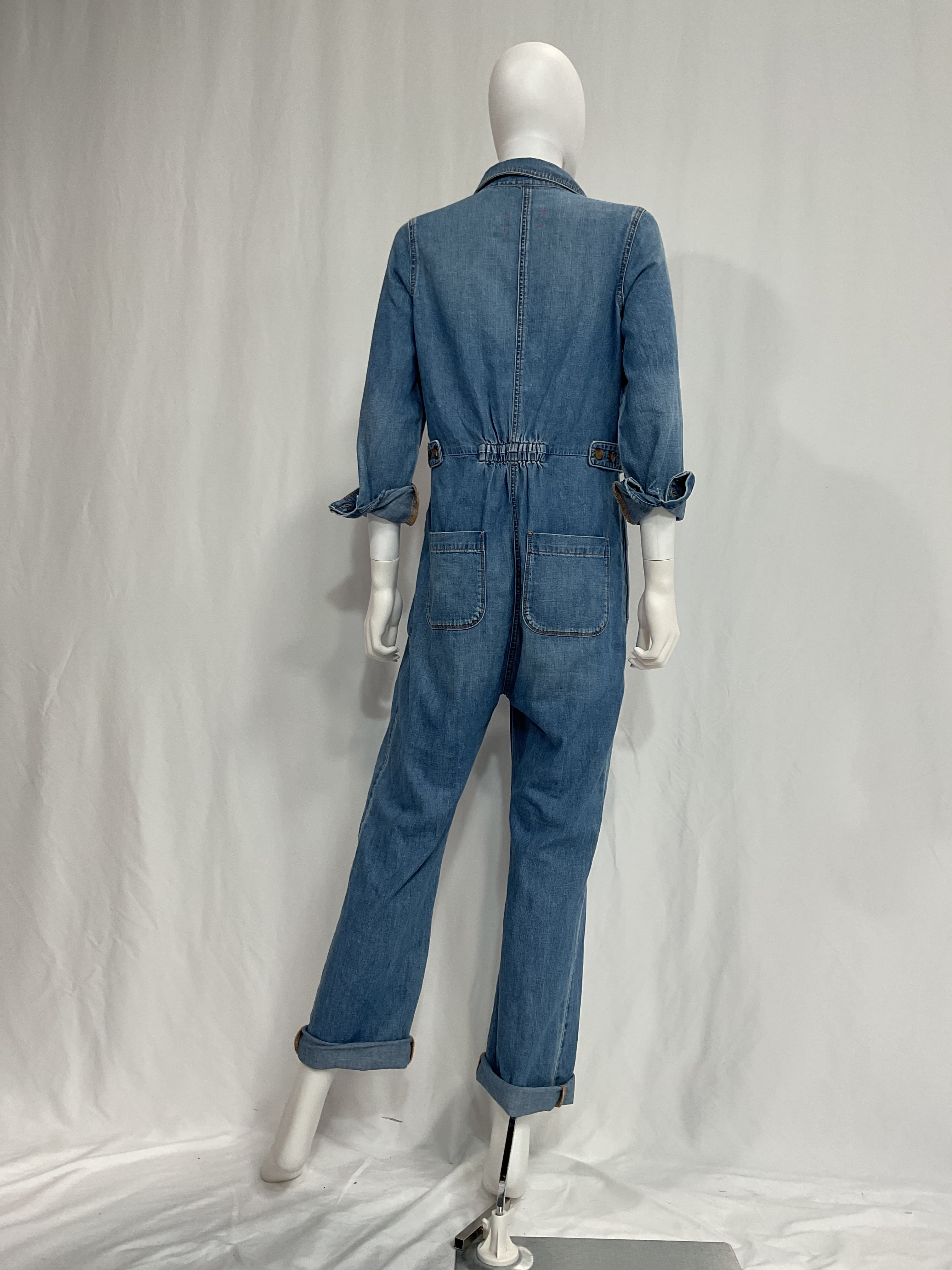 The Everyday Nursing Denim Jumpsuit - Image 3