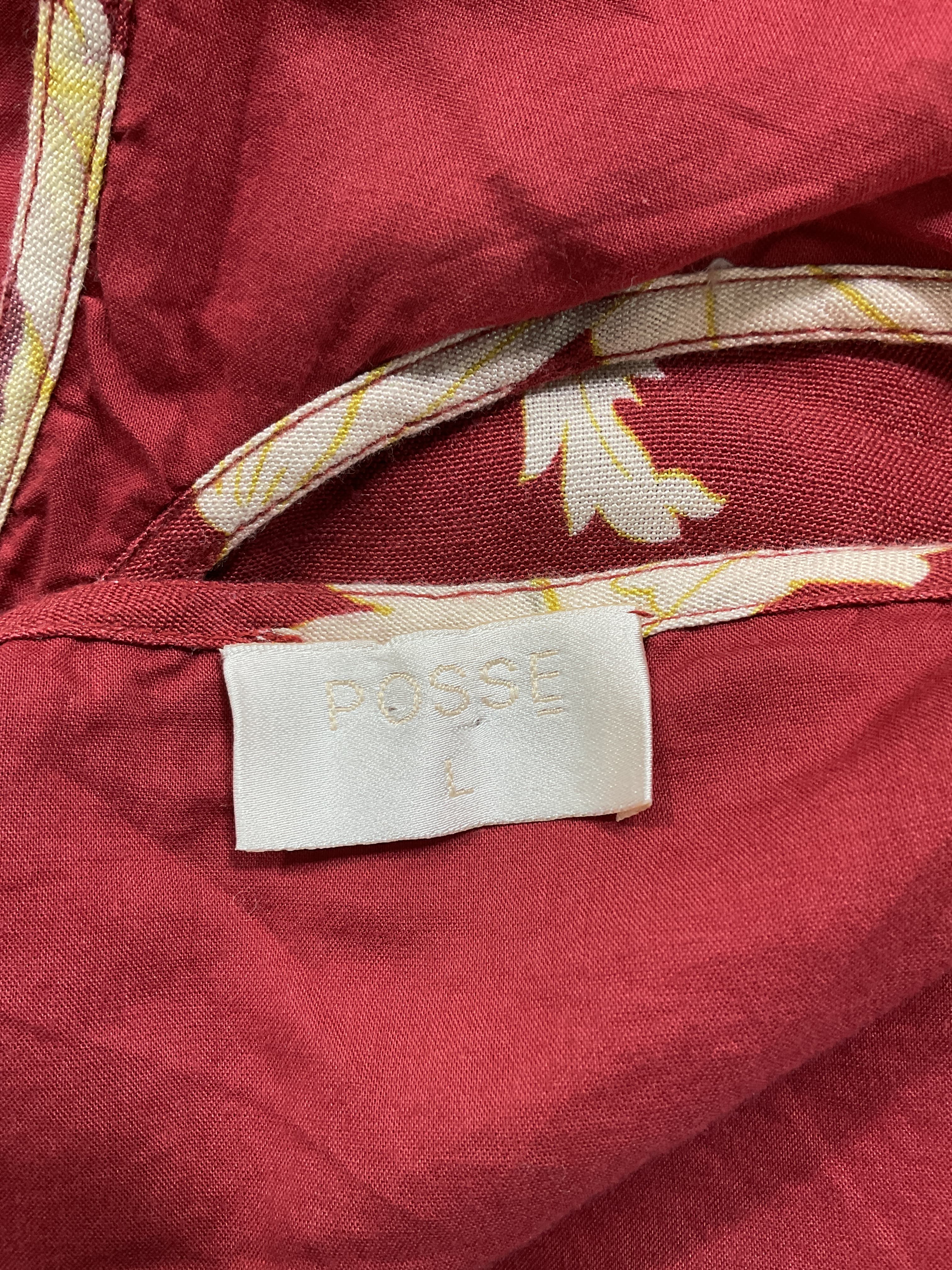 Val Floral Cropped Linen-Blend Top - Image 2