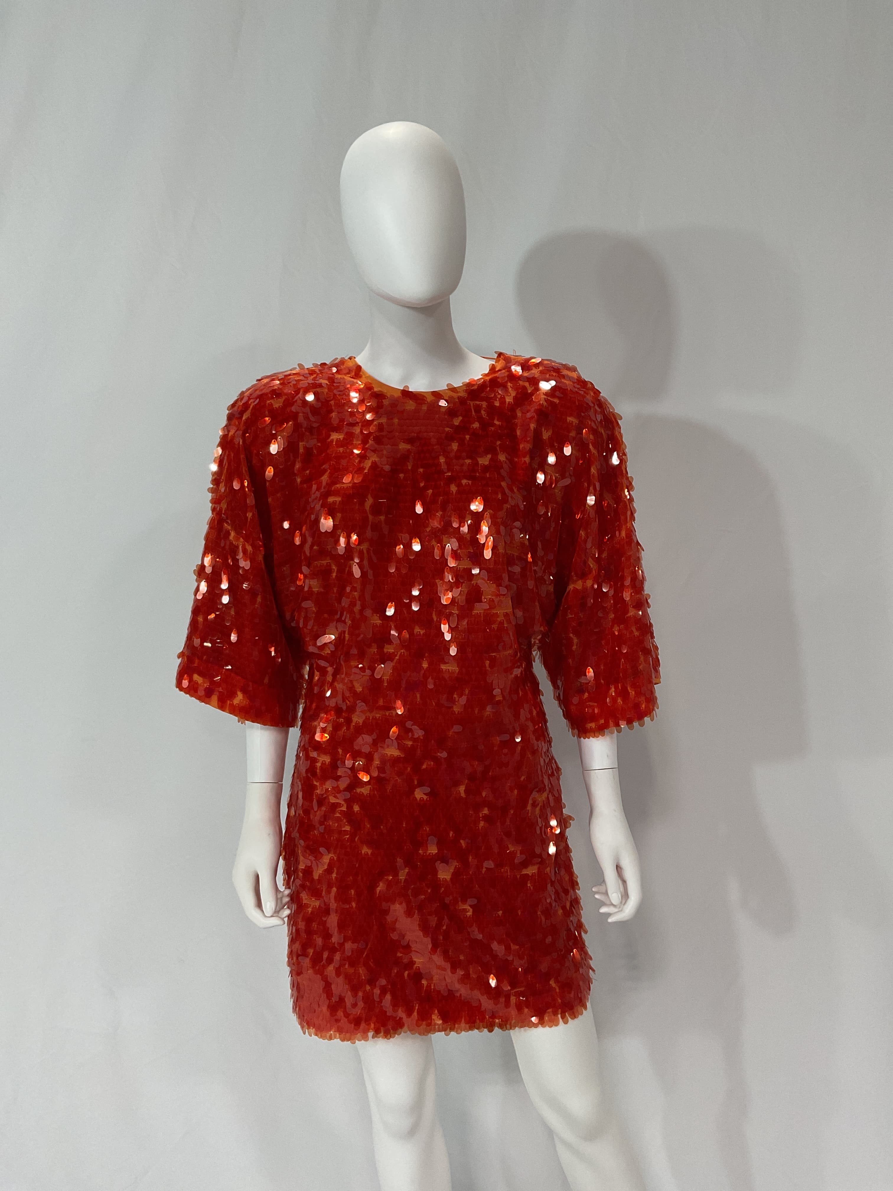 Jasy Open-Back Sequined Stretch Recycled-Tulle Mini Dress - Image 2