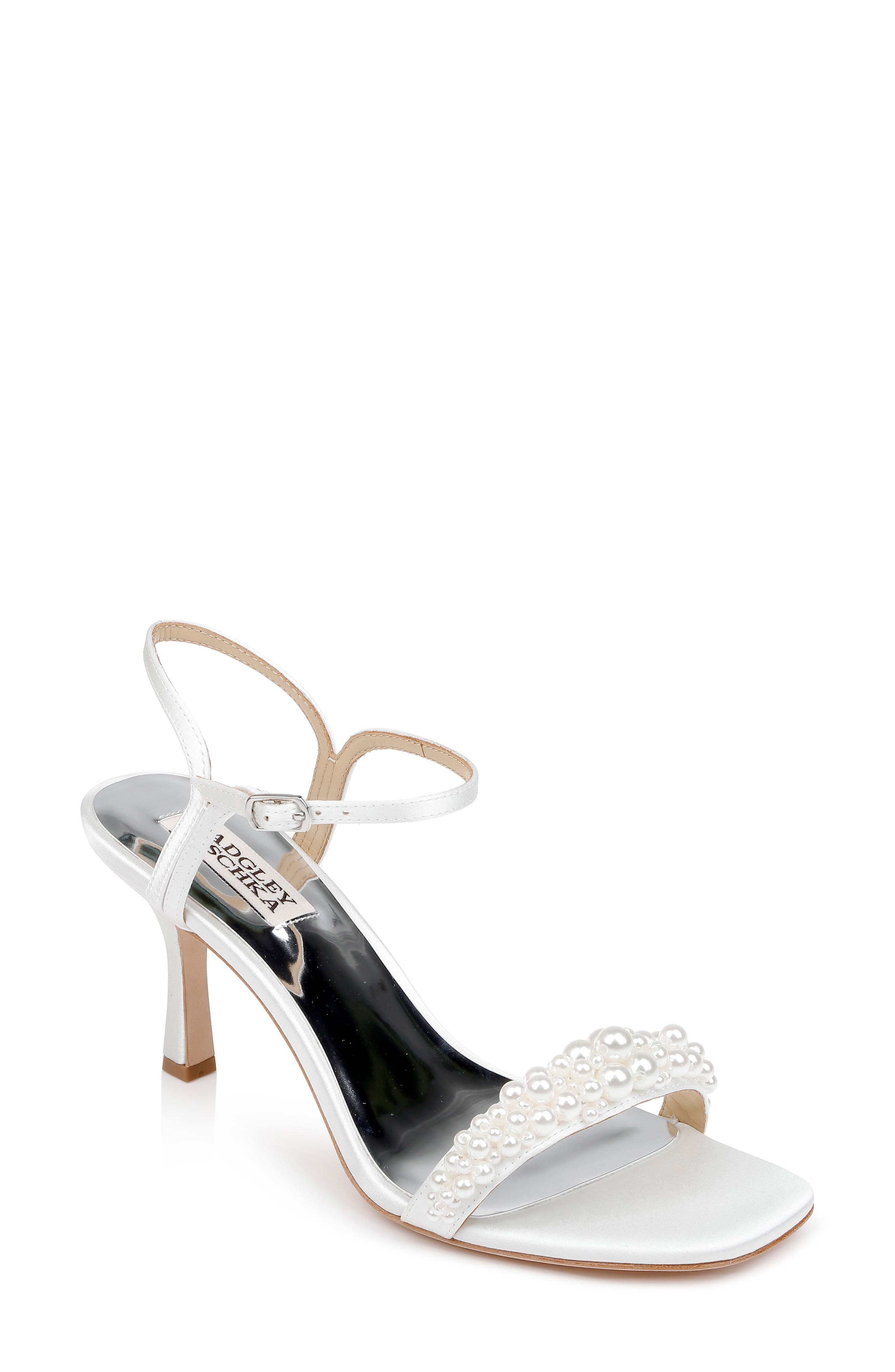 Collection Caitlyn Metallic Satin Sandal - Image 1