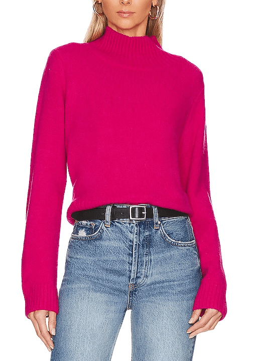 Ria Pullover In Fuchsia - Image 1