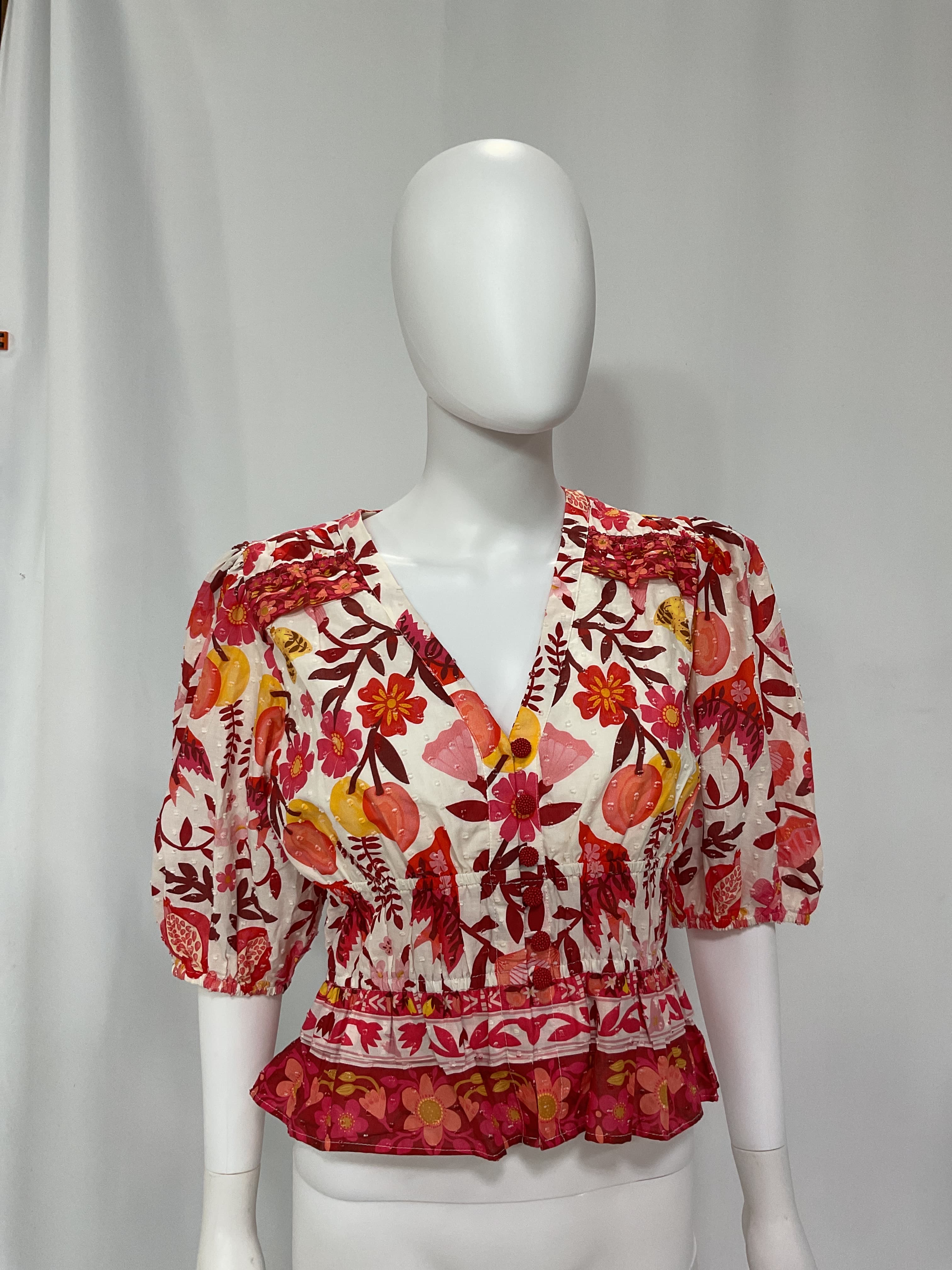 Romantic Orchard Cotton Top - Image 4