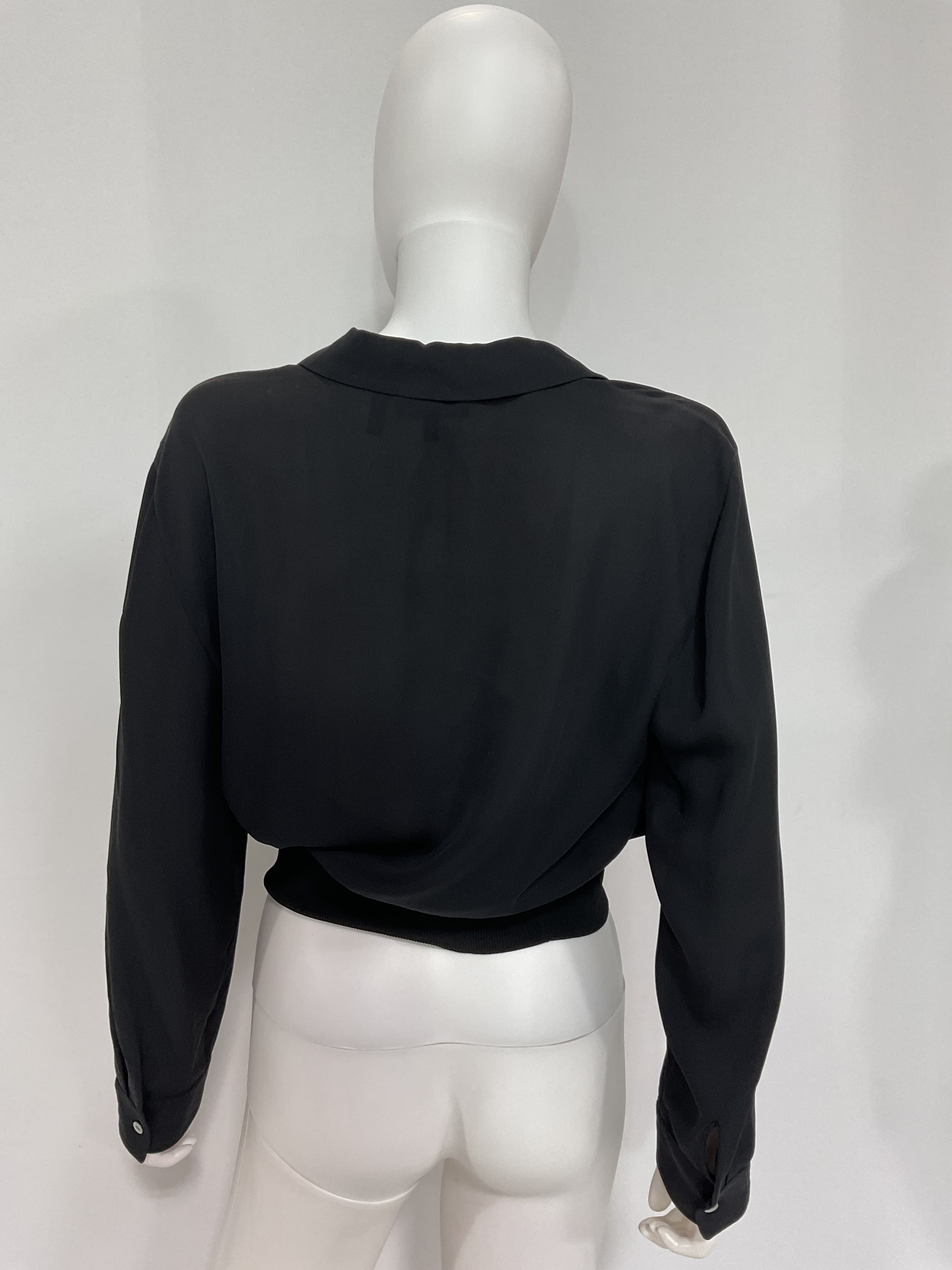 Ls Collared Top Silk - Image 4