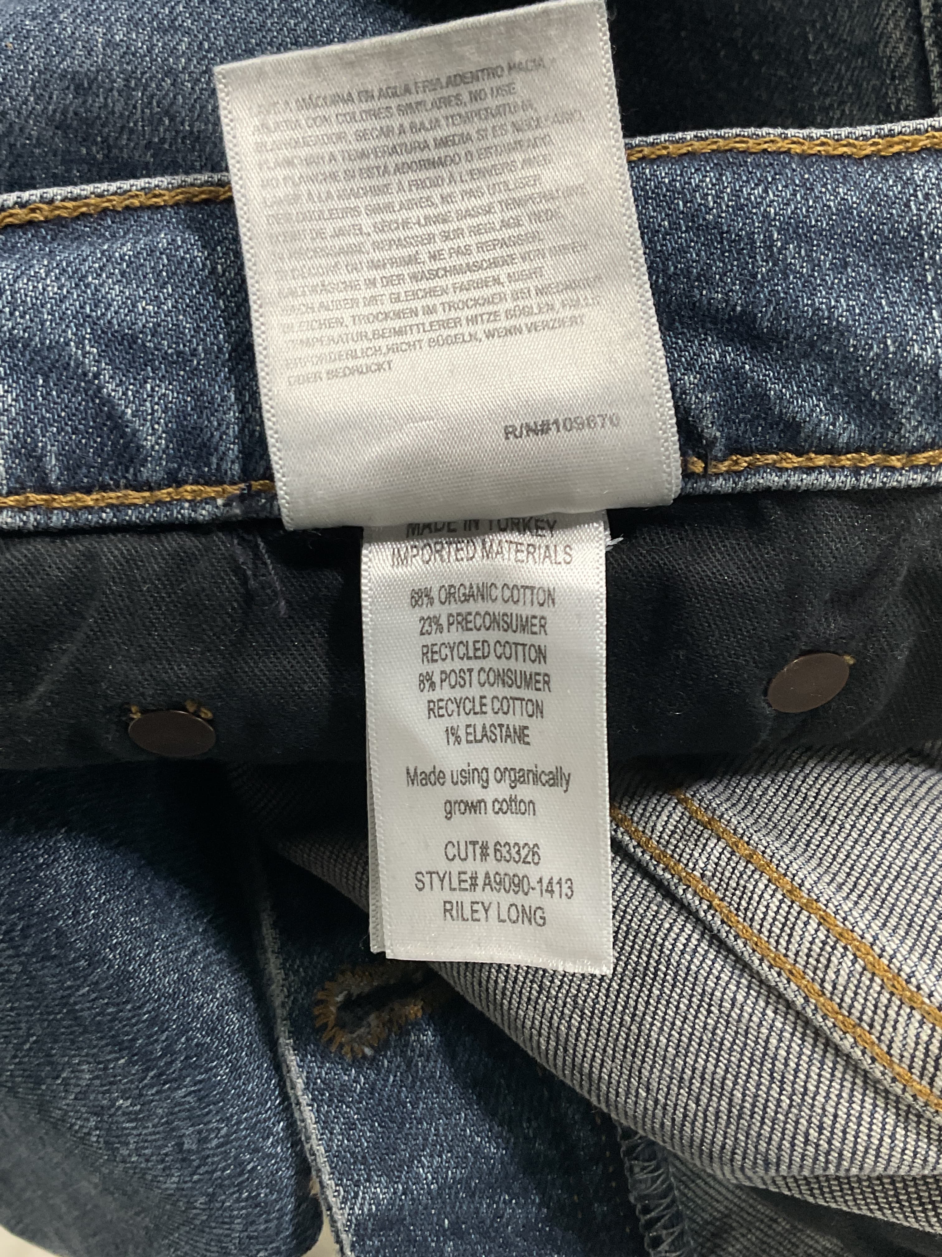 Riley Long High-Rise Straight-Leg Organic Jeans - Image 4