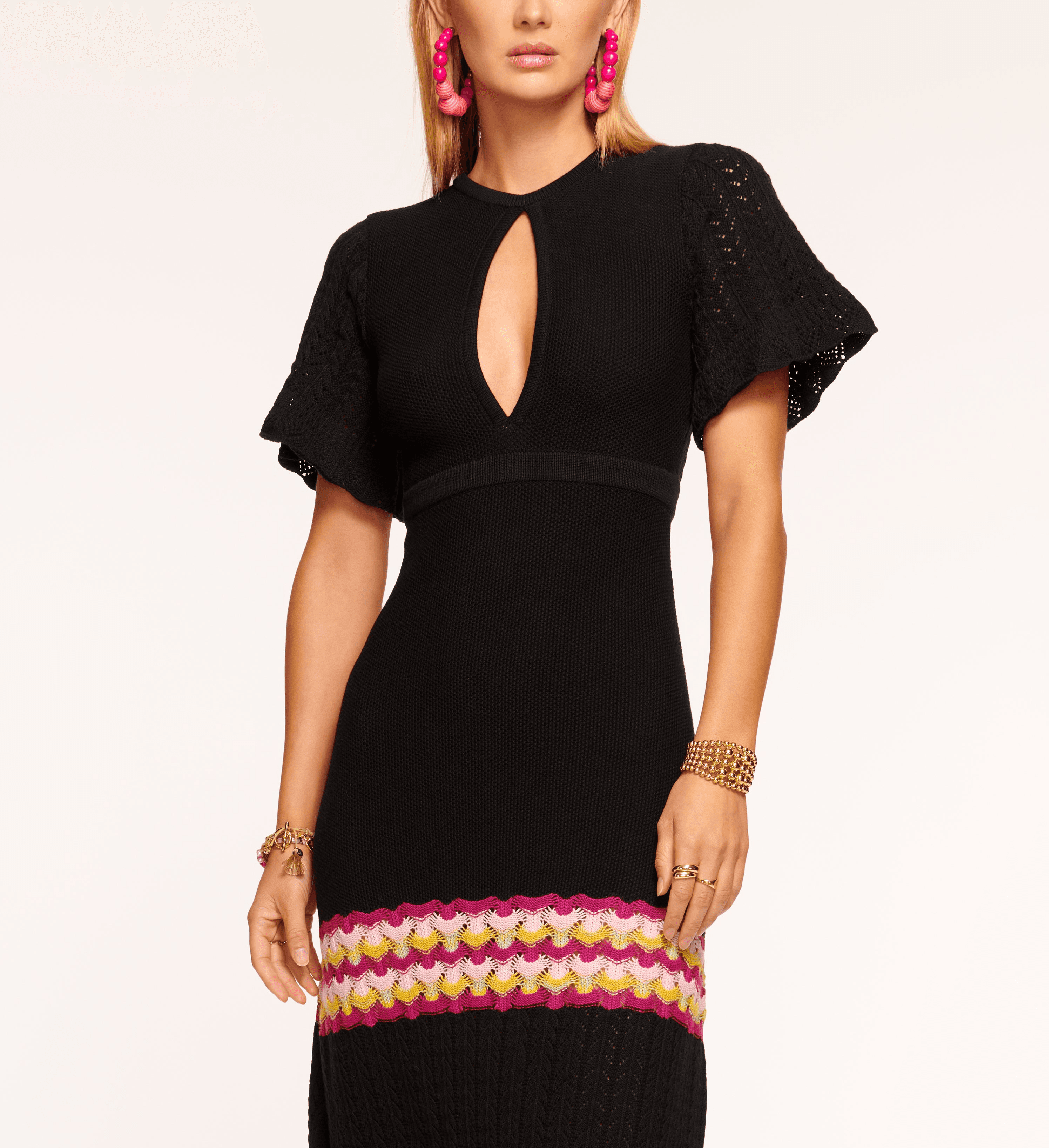 Greca Knit Midi Dress - Image 1