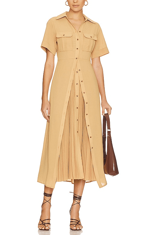 Florence Dress In Raffia - Image 1