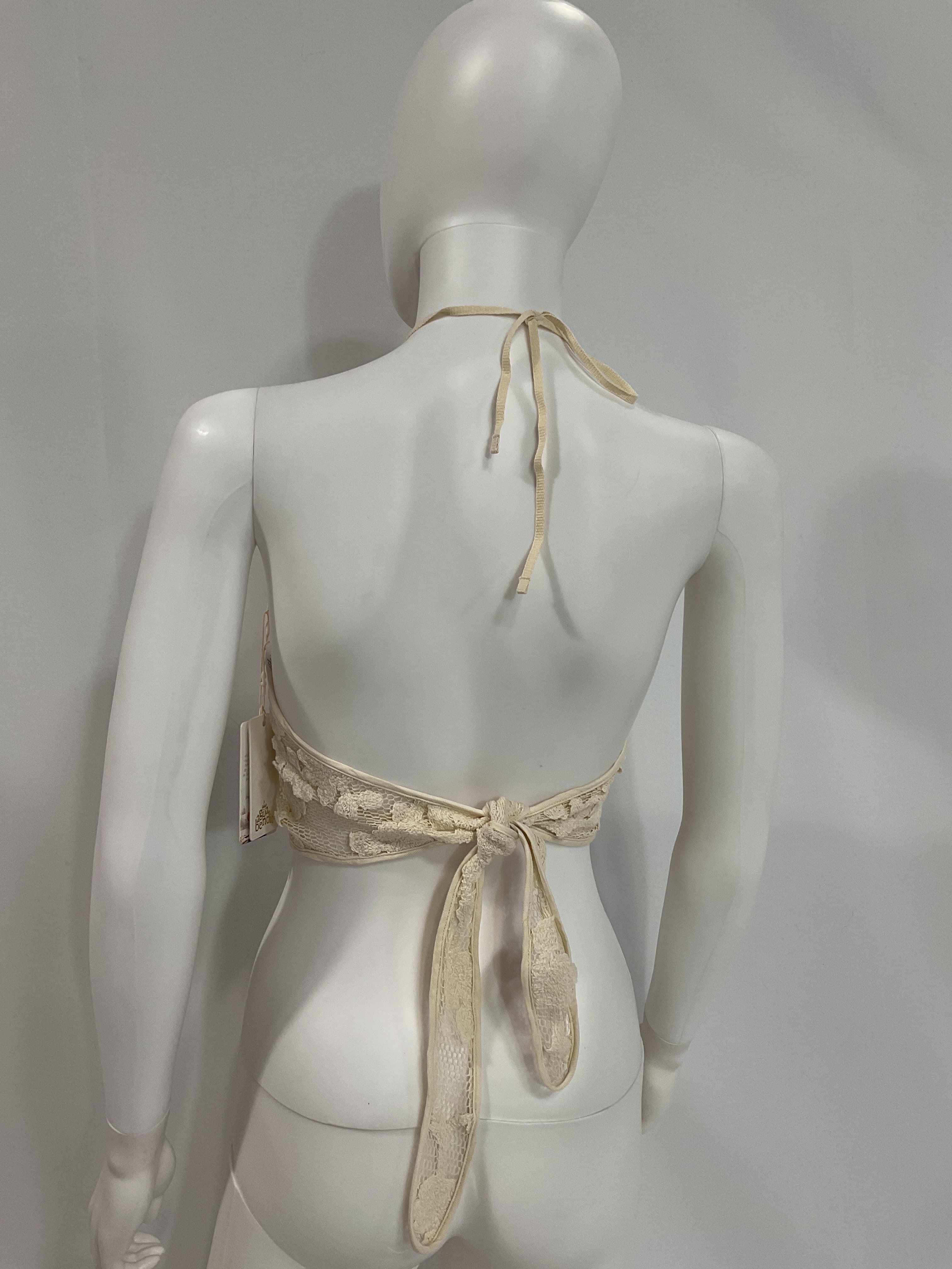 Agua Bendita X Revolve Spritz Halter Top In Ivory - Image 4