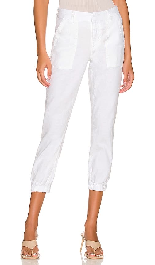 Jameson Jogger Performance In White Performance Linen - Image 1